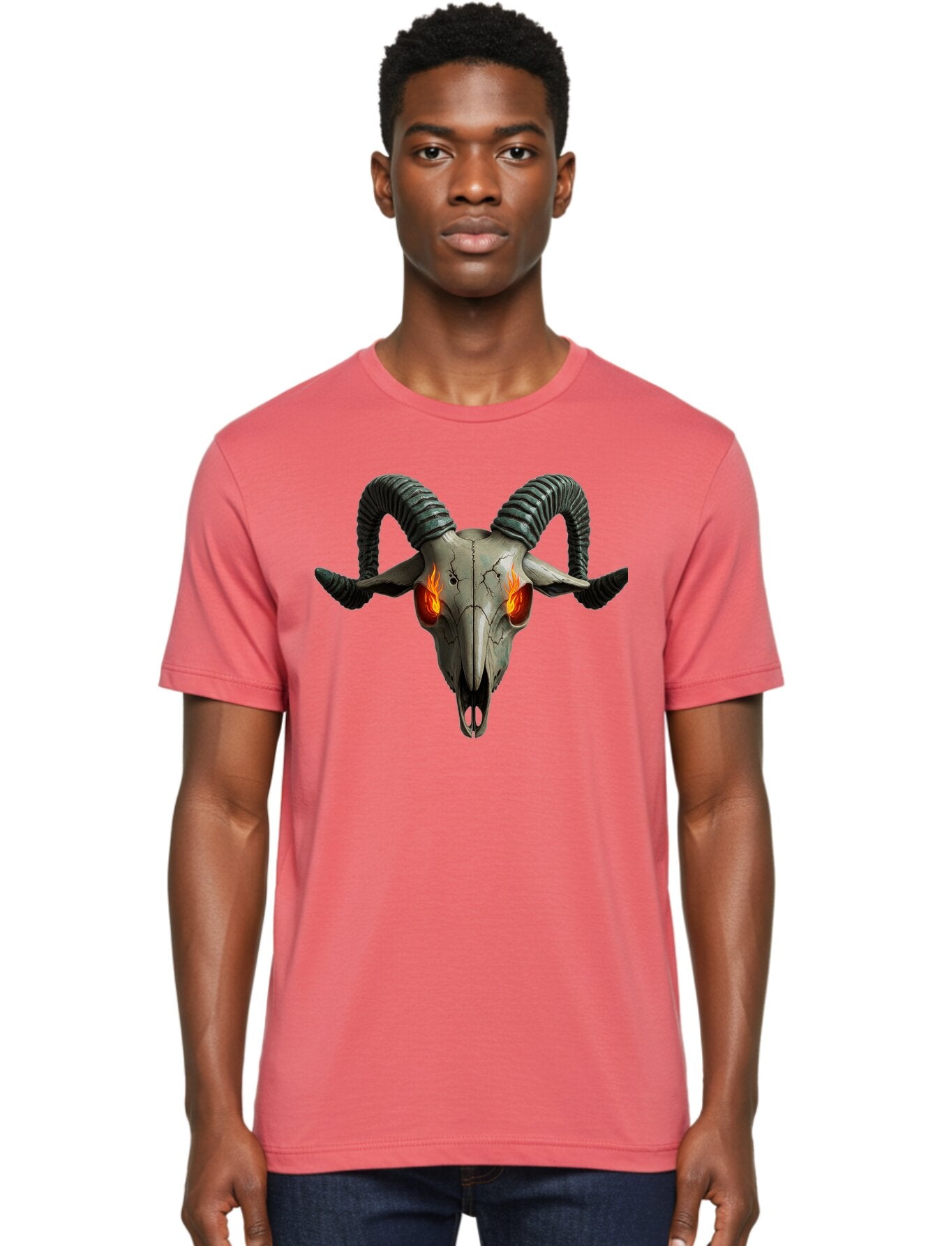 Ram-Skull-12 Men'S Graphic Tee, 100% Cotton, Comfortable Casual Summer Wear, Machine Washable, Vintage Camera, Old Camera, Antique Camera, Black Camera, Classic Photography, Photography Equipment, Nostalgic Device, Film Camera, Camera Art Bap913 29