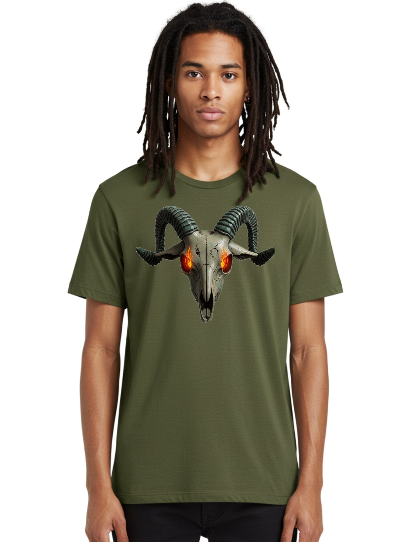 Ram-Skull-12 Men'S Graphic Tee, 100% Cotton, Comfortable Casual Summer Wear, Machine Washable, Vintage Camera, Old Camera, Antique Camera, Black Camera, Classic Photography, Photography Equipment, Nostalgic Device, Film Camera, Camera Art Bap913 24