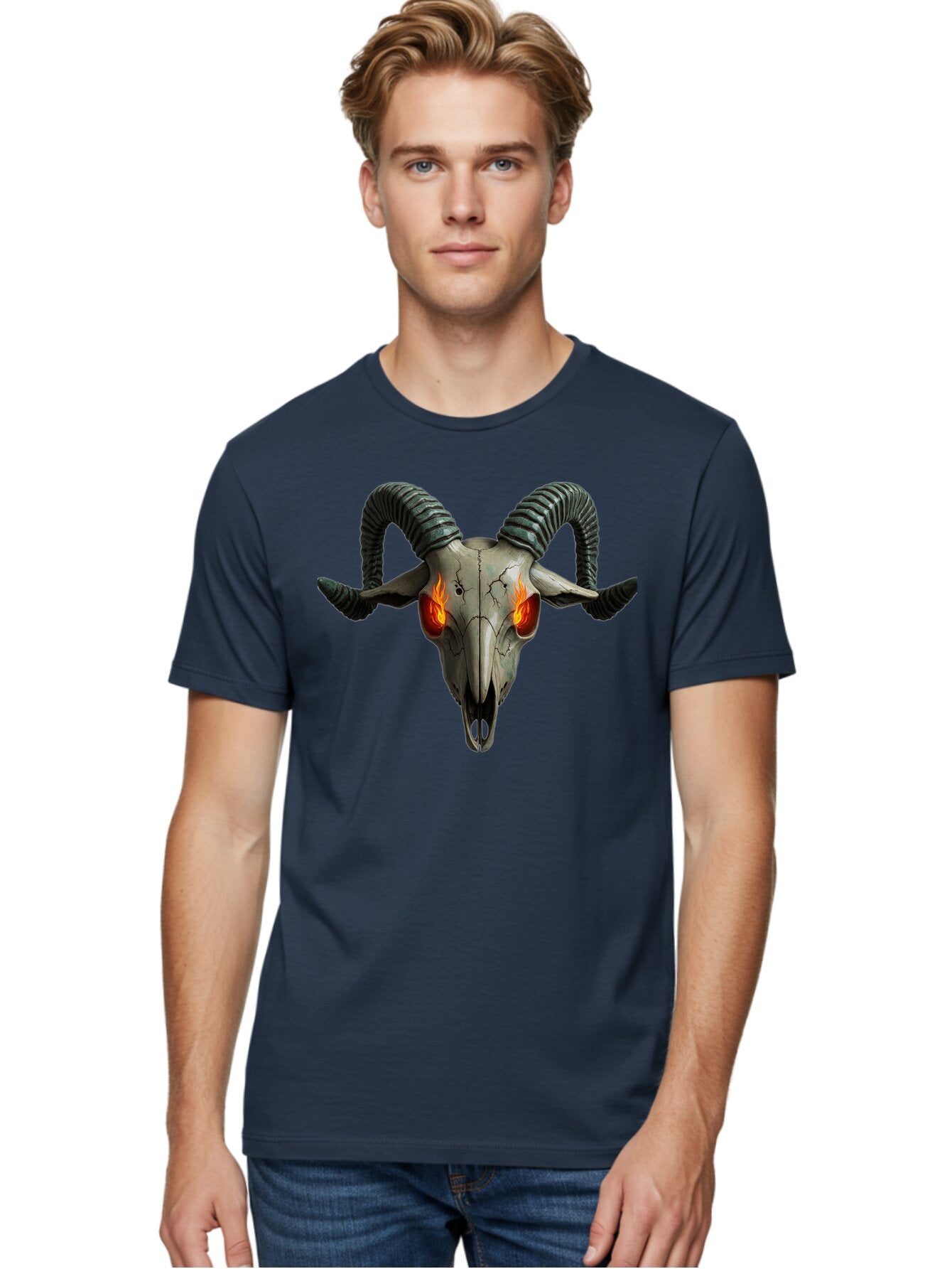 Ram-Skull-12 Men'S Graphic Tee, 100% Cotton, Comfortable Casual Summer Wear, Machine Washable, Vintage Camera, Old Camera, Antique Camera, Black Camera, Classic Photography, Photography Equipment, Nostalgic Device, Film Camera, Camera Art Bap913 27