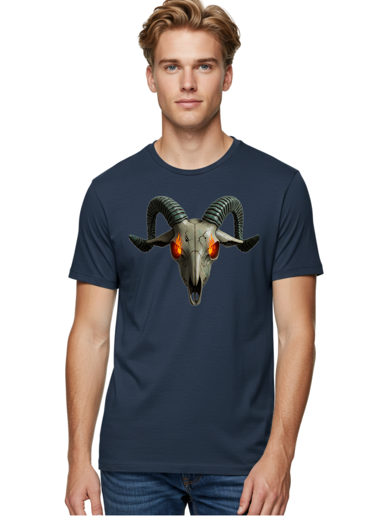 Ram-Skull-12 Men'S Graphic Tee, 100% Cotton, Comfortable Casual Summer Wear, Machine Washable, Vintage Camera, Old Camera, Antique Camera, Black Camera, Classic Photography, Photography Equipment, Nostalgic Device, Film Camera, Camera Art Bap913 29