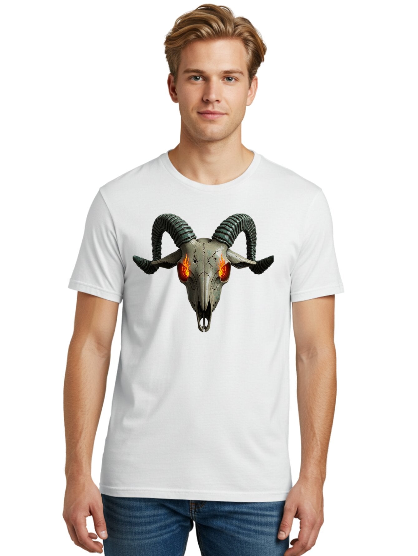 Ram-Skull-12 Men'S Graphic Tee, 100% Cotton, Comfortable Casual Summer Wear, Machine Washable, Vintage Camera, Old Camera, Antique Camera, Black Camera, Classic Photography, Photography Equipment, Nostalgic Device, Film Camera, Camera Art Bap913 17