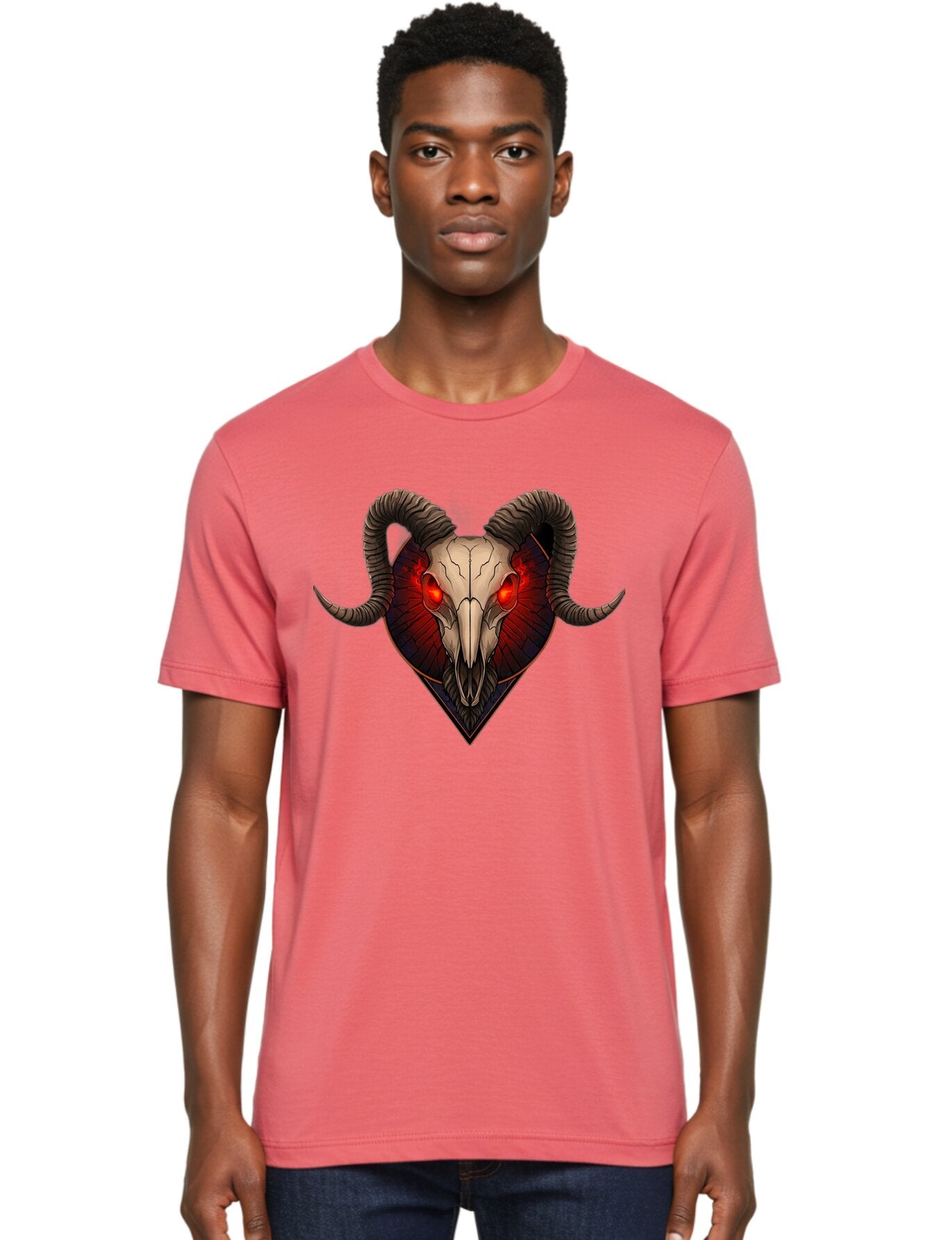 Ram-Skull-2 Men'S Graphic Tee, 100% Cotton, Comfortable Casual Summer Wear, Machine Washable, Vintage Camera, Old Camera, Antique Camera, Black Camera, Classic Photography, Photography Equipment, Nostalgic Device, Film Camera, Camera Art Bap914 22