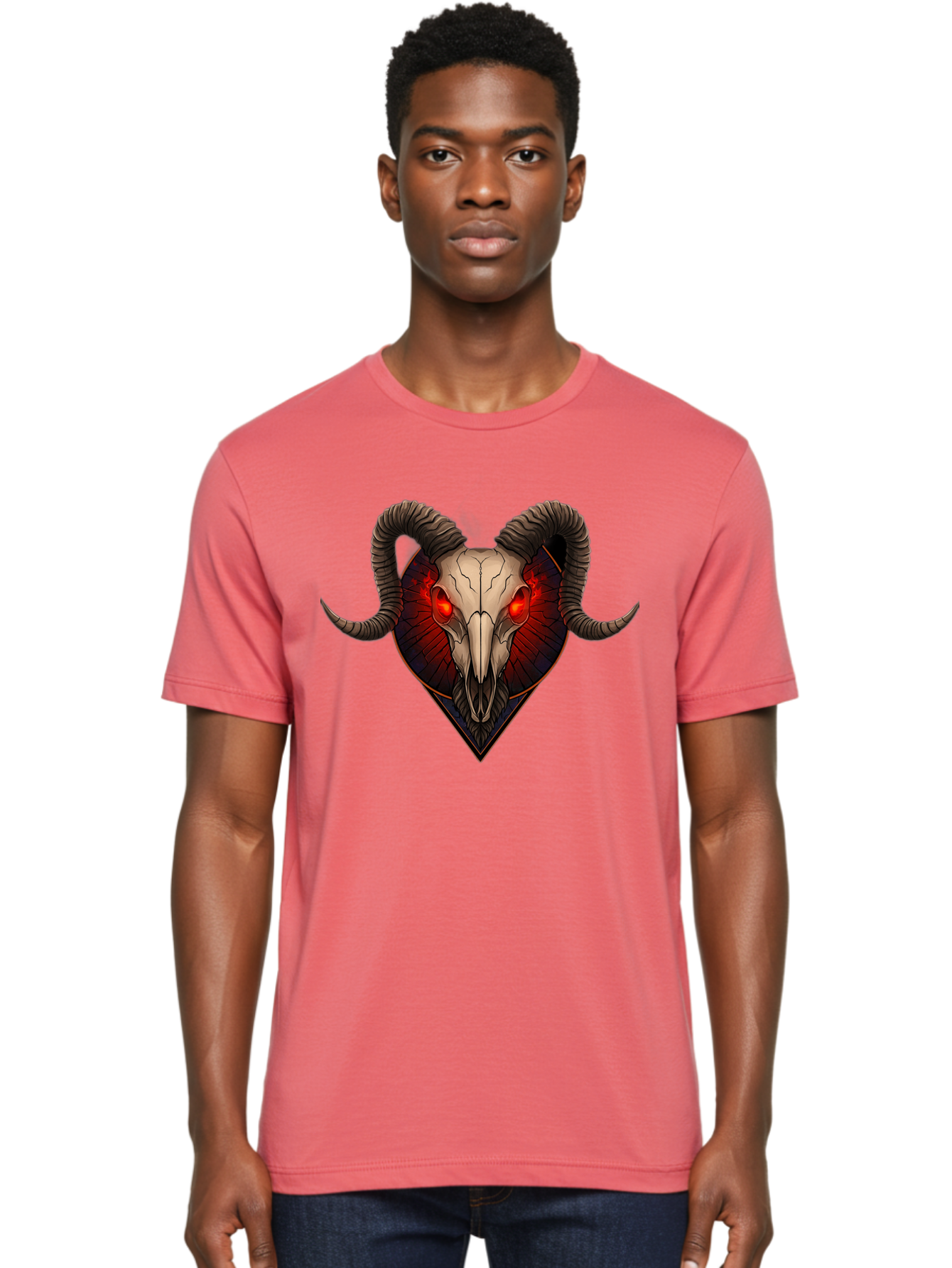 Ram-Skull-2 Men'S Graphic Tee, 100% Cotton, Comfortable Casual Summer Wear, Machine Washable, Vintage Camera, Old Camera, Antique Camera, Black Camera, Classic Photography, Photography Equipment, Nostalgic Device, Film Camera, Camera Art Bap914 29