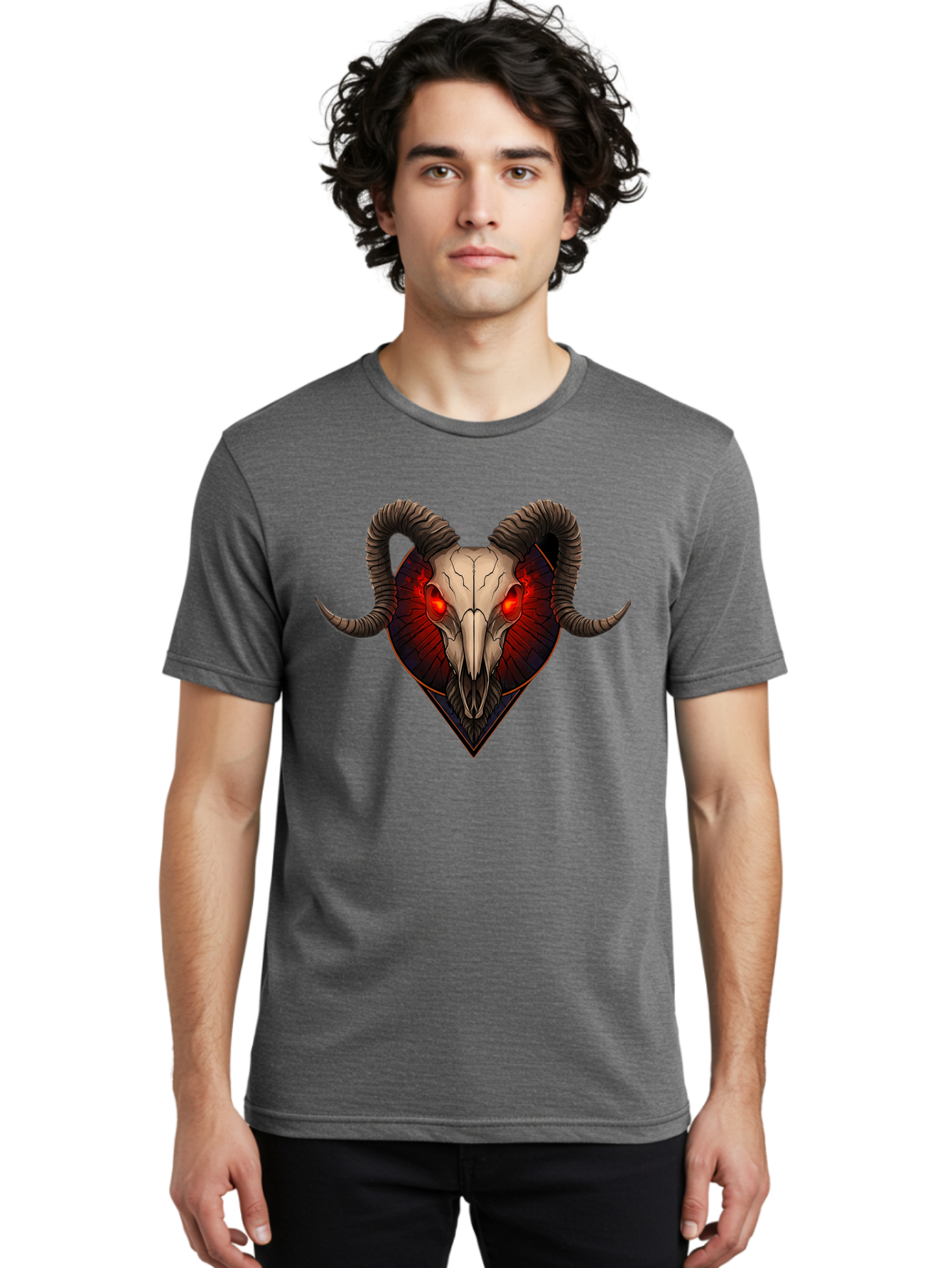 Ram-Skull-2 Men'S Graphic Tee, 100% Cotton, Comfortable Casual Summer Wear, Machine Washable, Vintage Camera, Old Camera, Antique Camera, Black Camera, Classic Photography, Photography Equipment, Nostalgic Device, Film Camera, Camera Art Bap914 23
