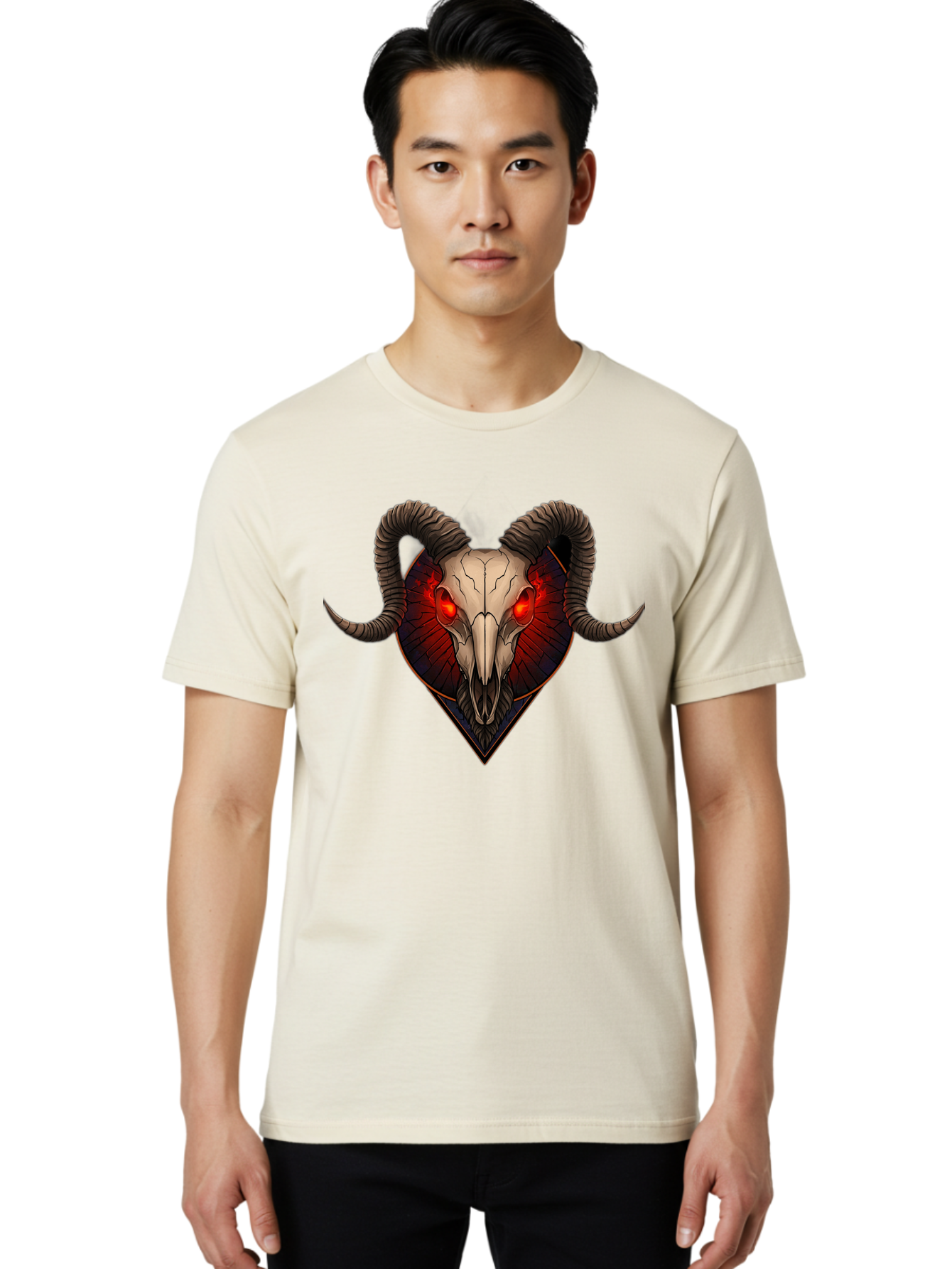Ram-Skull-2 Men'S Graphic Tee, 100% Cotton, Comfortable Casual Summer Wear, Machine Washable, Vintage Camera, Old Camera, Antique Camera, Black Camera, Classic Photography, Photography Equipment, Nostalgic Device, Film Camera, Camera Art Bap914 16