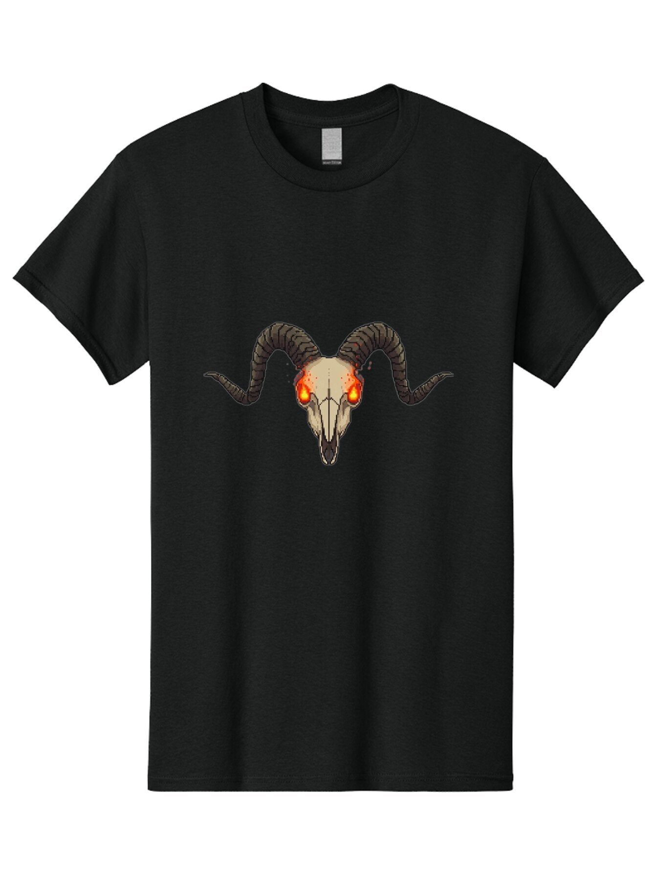 Ram-Skull-3 Men'S Graphic Tee, 100% Cotton, Comfortable Casual Summer Wear, Machine Washable, Vintage Camera, Old Camera, Antique Camera, Black Camera, Classic Photography, Photography Equipment, Nostalgic Device, Film Camera, Camera Art Bap915