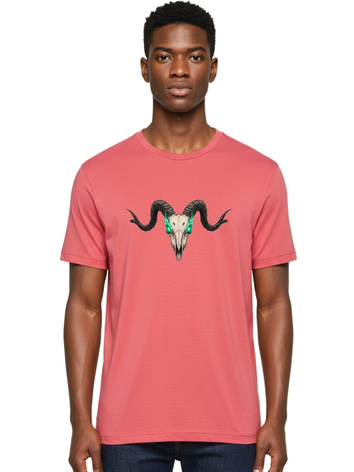 Ram-Skull-4 Men'S Graphic Tee, 100% Cotton, Comfortable Casual Summer Wear, Machine Washable, Vintage Camera, Old Camera, Antique Camera, Black Camera, Classic Photography, Photography Equipment, Nostalgic Device, Film Camera, Camera Art Bap916 24