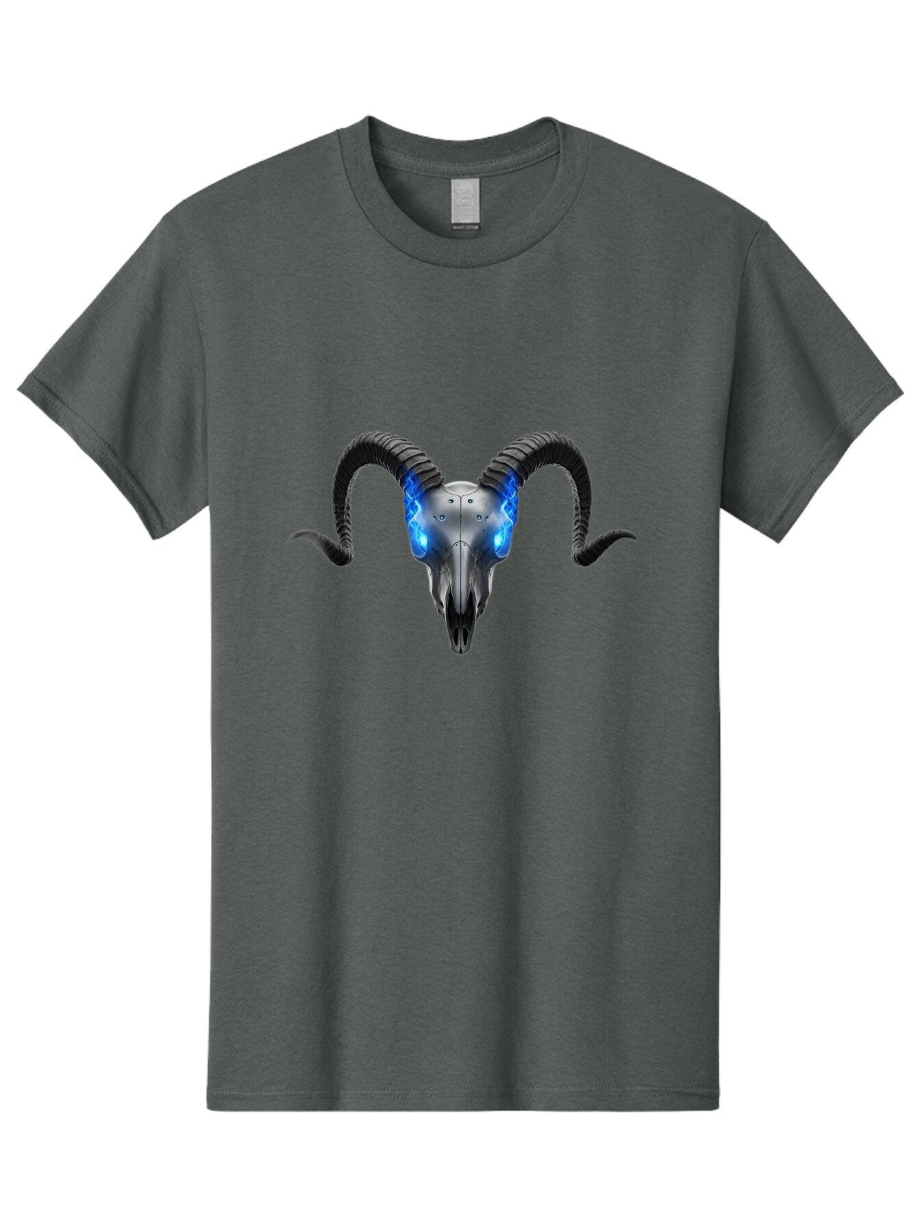 Ram-Skull-5 Men'S Graphic Tee, 100% Cotton, Comfortable Casual Summer Wear, Machine Washable, Vintage Camera, Old Camera, Antique Camera, Black Camera, Classic Photography, Photography Equipment, Nostalgic Device, Film Camera, Camera Art Bap917 5