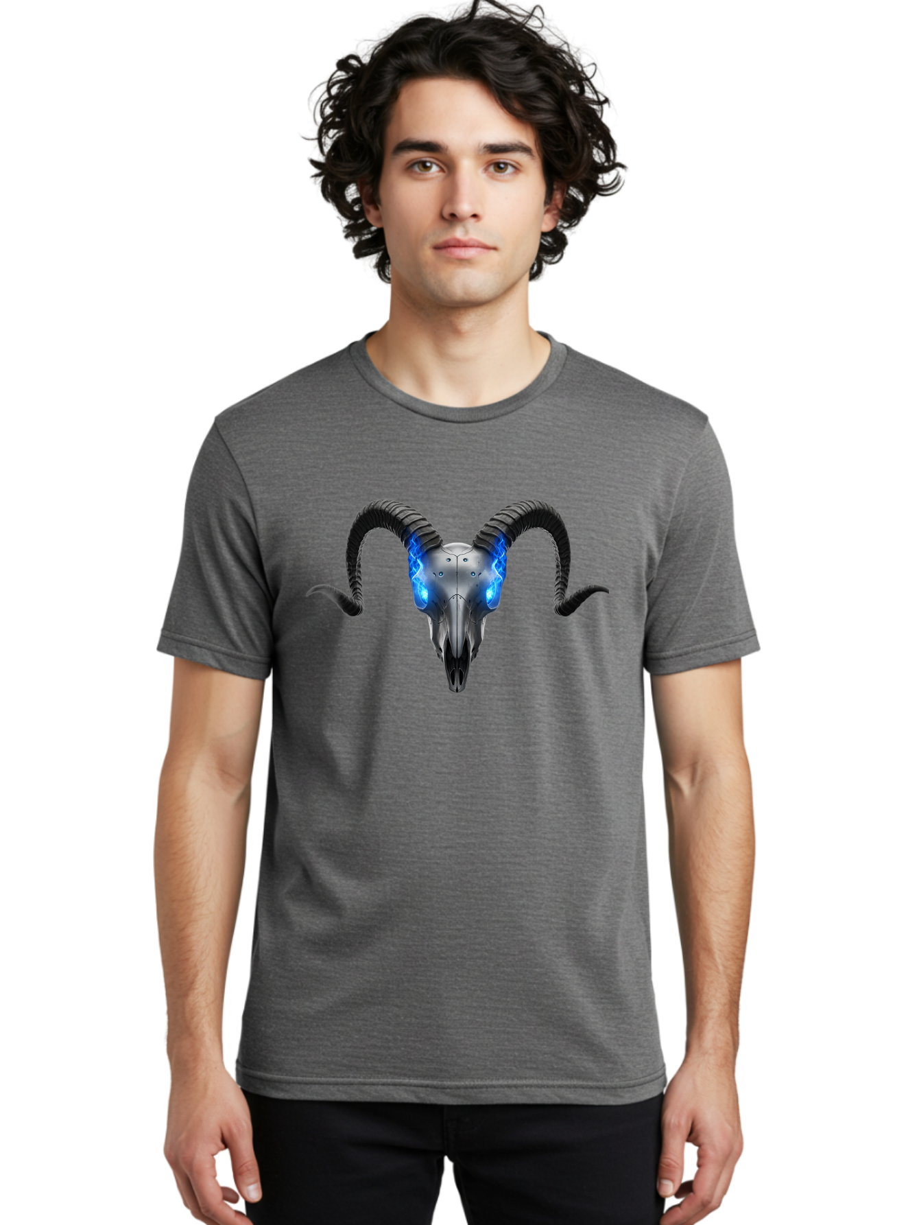 Ram-Skull-5 Men'S Graphic Tee, 100% Cotton, Comfortable Casual Summer Wear, Machine Washable, Vintage Camera, Old Camera, Antique Camera, Black Camera, Classic Photography, Photography Equipment, Nostalgic Device, Film Camera, Camera Art Bap917 24