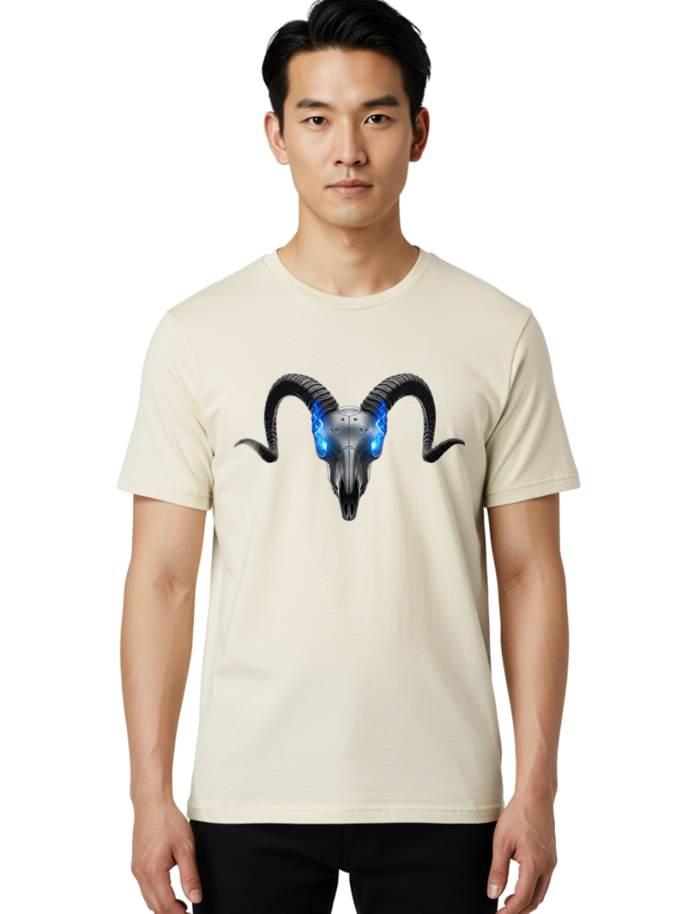 Ram-Skull-5 Men'S Graphic Tee, 100% Cotton, Comfortable Casual Summer Wear, Machine Washable, Vintage Camera, Old Camera, Antique Camera, Black Camera, Classic Photography, Photography Equipment, Nostalgic Device, Film Camera, Camera Art Bap917 22