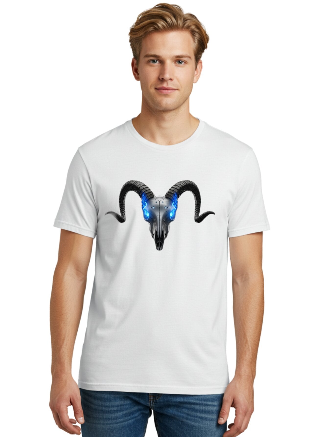 Ram-Skull-5 Men'S Graphic Tee, 100% Cotton, Comfortable Casual Summer Wear, Machine Washable, Vintage Camera, Old Camera, Antique Camera, Black Camera, Classic Photography, Photography Equipment, Nostalgic Device, Film Camera, Camera Art Bap917 26