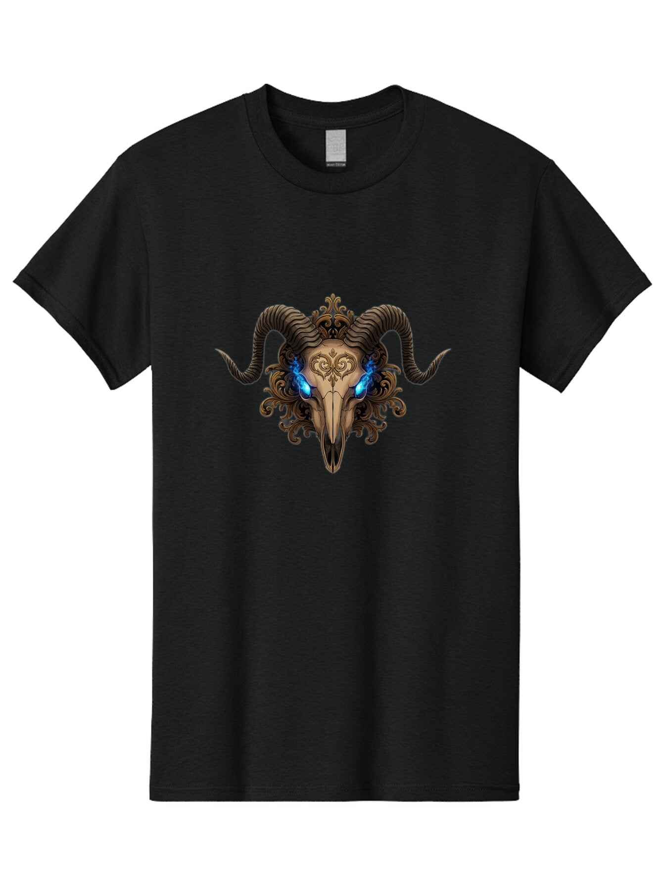 Ram-Skull-7 Men'S Graphic Tee, 100% Cotton, Comfortable Casual Summer Wear, Machine Washable, Vintage Camera, Old Camera, Antique Camera, Black Camera, Classic Photography, Photography Equipment, Nostalgic Device, Film Camera, Camera Art Bap919 9