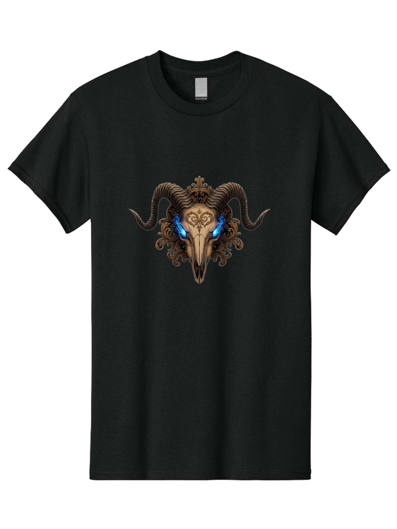 Ram-Skull-7 Men'S Graphic Tee, 100% Cotton, Comfortable Casual Summer Wear, Machine Washable, Vintage Camera, Old Camera, Antique Camera, Black Camera, Classic Photography, Photography Equipment, Nostalgic Device, Film Camera, Camera Art Bap919