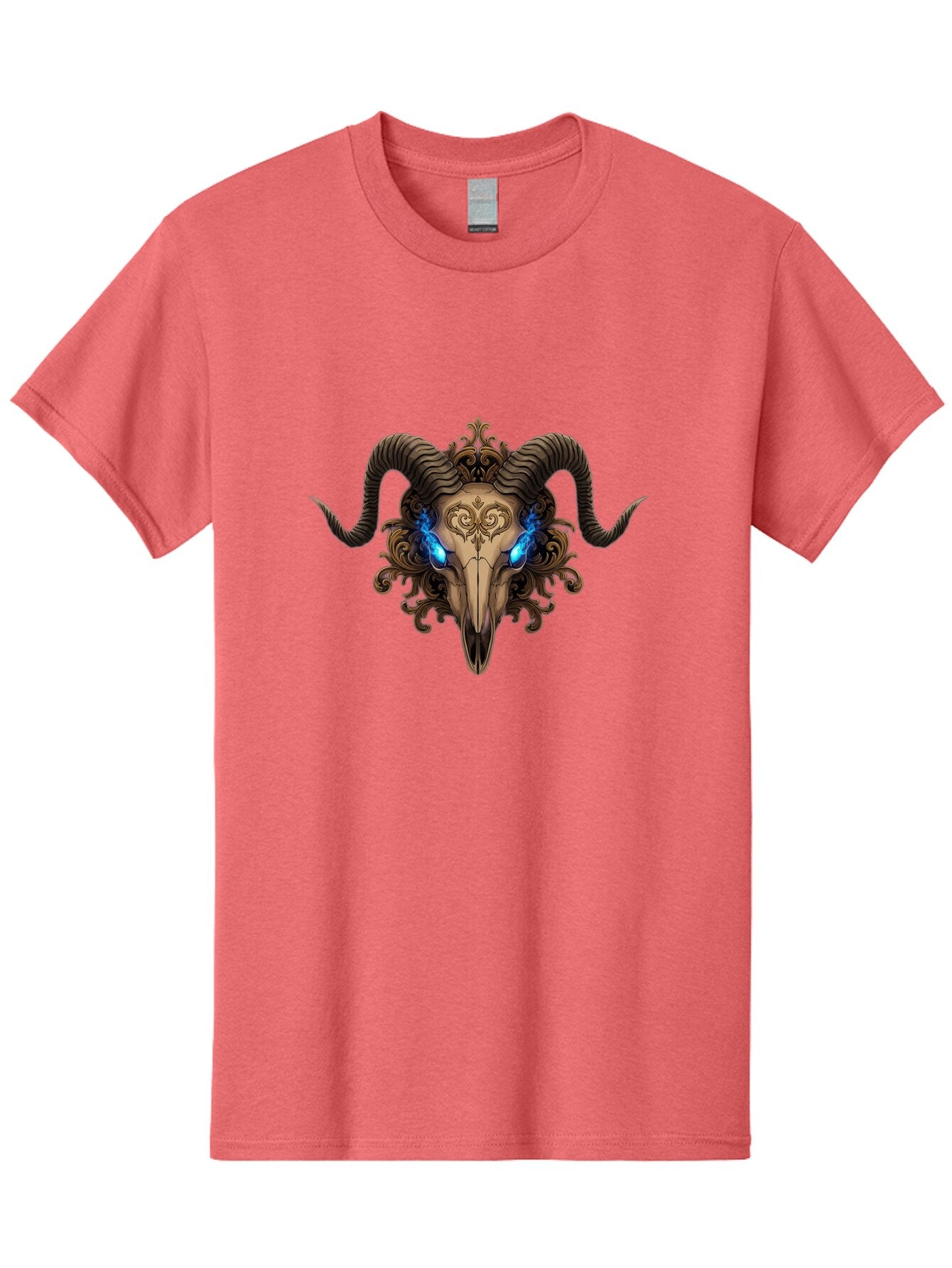 Ram-Skull-7 Men'S Graphic Tee, 100% Cotton, Comfortable Casual Summer Wear, Machine Washable, Vintage Camera, Old Camera, Antique Camera, Black Camera, Classic Photography, Photography Equipment, Nostalgic Device, Film Camera, Camera Art Bap919