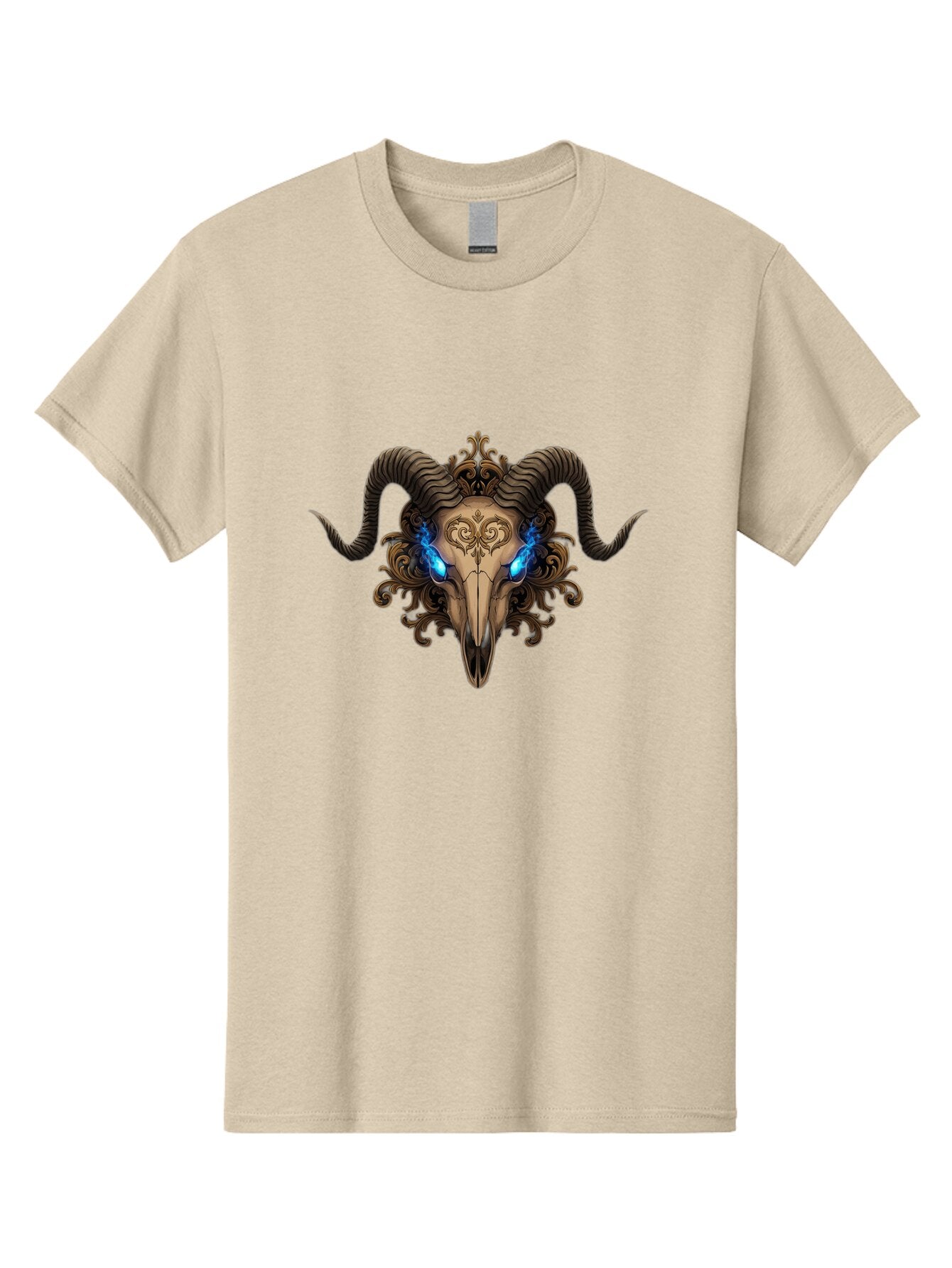 Ram-Skull-7 Men'S Graphic Tee, 100% Cotton, Comfortable Casual Summer Wear, Machine Washable, Vintage Camera, Old Camera, Antique Camera, Black Camera, Classic Photography, Photography Equipment, Nostalgic Device, Film Camera, Camera Art Bap919