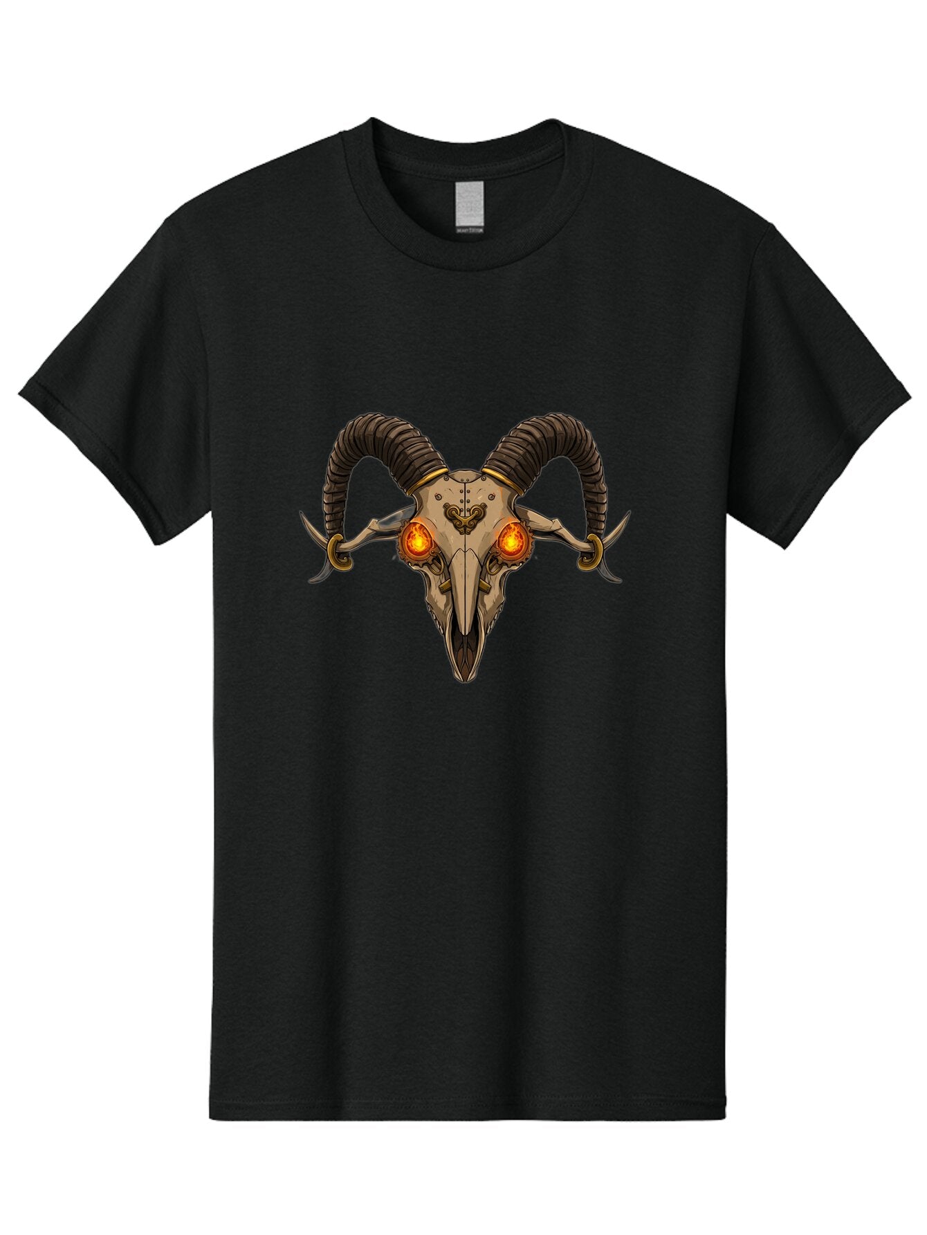 Ram-Skull-9 Men'S Graphic Tee, 100% Cotton, Comfortable Casual Summer Wear, Machine Washable, Vintage Camera, Old Camera, Antique Camera, Black Camera, Classic Photography, Photography Equipment, Nostalgic Device, Film Camera, Camera Art Bap921 7