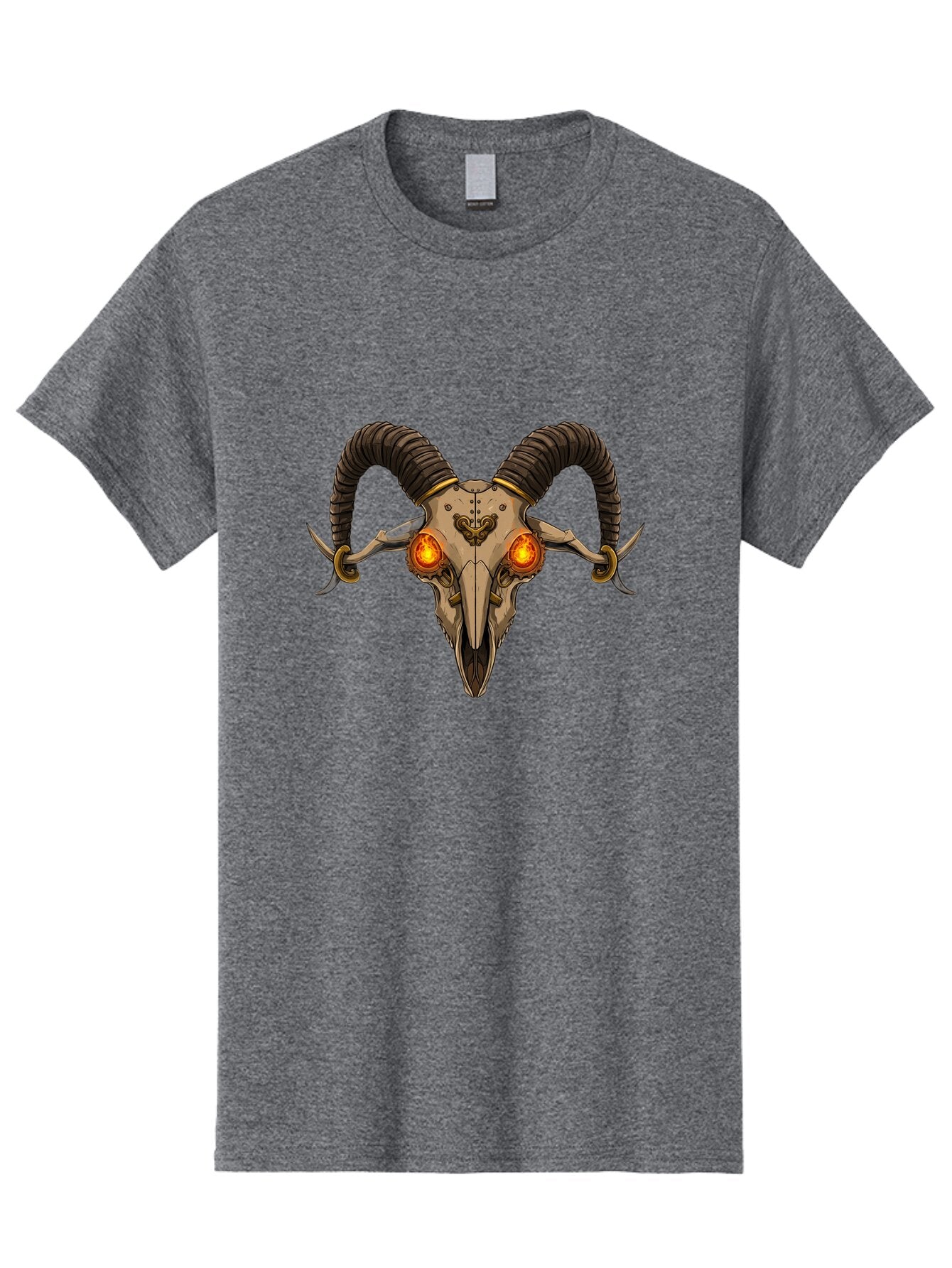 Ram-Skull-9 Men'S Graphic Tee, 100% Cotton, Comfortable Casual Summer Wear, Machine Washable, Vintage Camera, Old Camera, Antique Camera, Black Camera, Classic Photography, Photography Equipment, Nostalgic Device, Film Camera, Camera Art Bap921 9