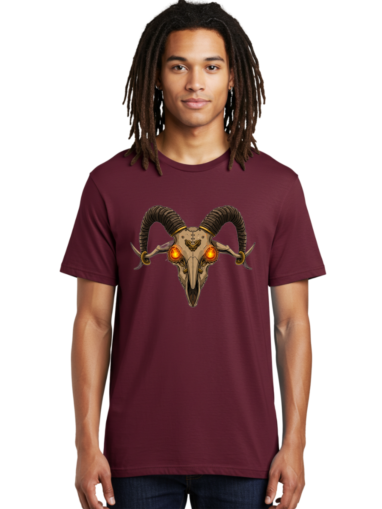 Ram-Skull-9 Men'S Graphic Tee, 100% Cotton, Comfortable Casual Summer Wear, Machine Washable, Vintage Camera, Old Camera, Antique Camera, Black Camera, Classic Photography, Photography Equipment, Nostalgic Device, Film Camera, Camera Art Bap921 17
