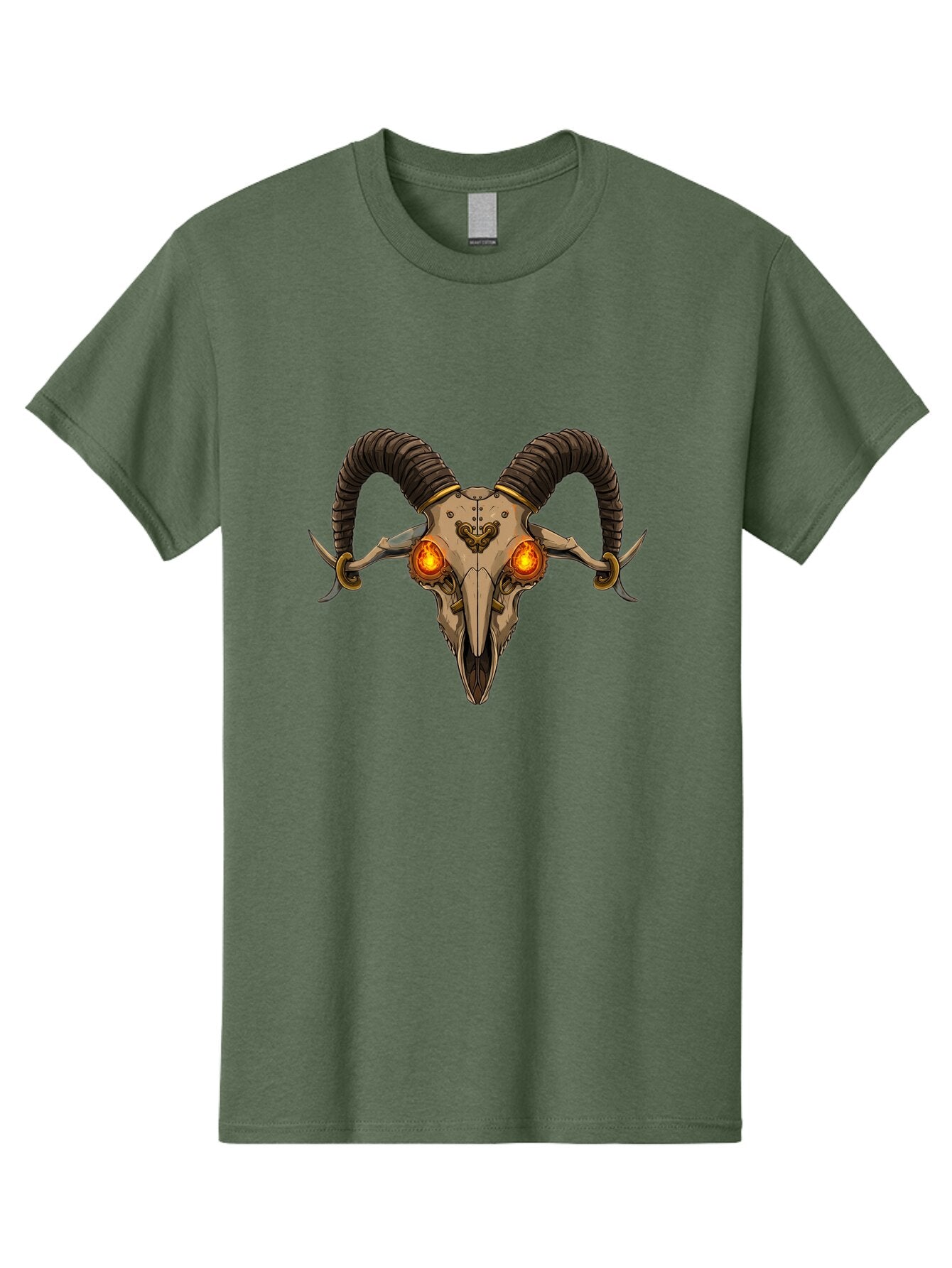 Ram-Skull-9 Men'S Graphic Tee, 100% Cotton, Comfortable Casual Summer Wear, Machine Washable, Vintage Camera, Old Camera, Antique Camera, Black Camera, Classic Photography, Photography Equipment, Nostalgic Device, Film Camera, Camera Art Bap921 3