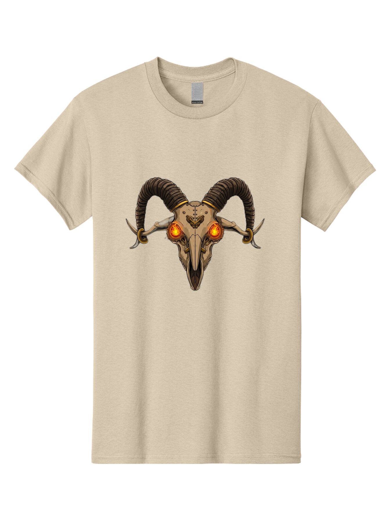 Ram-Skull-9 Men'S Graphic Tee, 100% Cotton, Comfortable Casual Summer Wear, Machine Washable, Vintage Camera, Old Camera, Antique Camera, Black Camera, Classic Photography, Photography Equipment, Nostalgic Device, Film Camera, Camera Art Bap921 4