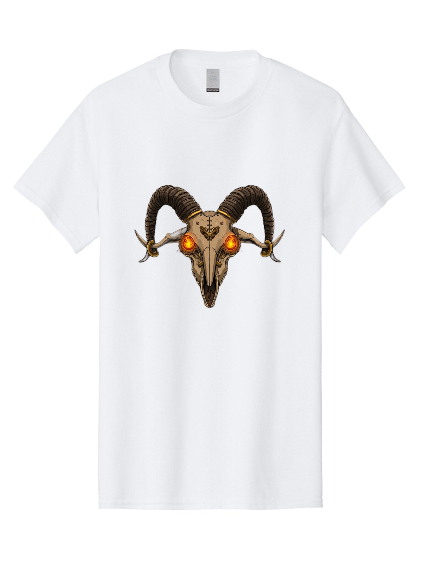 Ram-Skull-9 Men'S Graphic Tee, 100% Cotton, Comfortable Casual Summer Wear, Machine Washable, Vintage Camera, Old Camera, Antique Camera, Black Camera, Classic Photography, Photography Equipment, Nostalgic Device, Film Camera, Camera Art Bap921 10