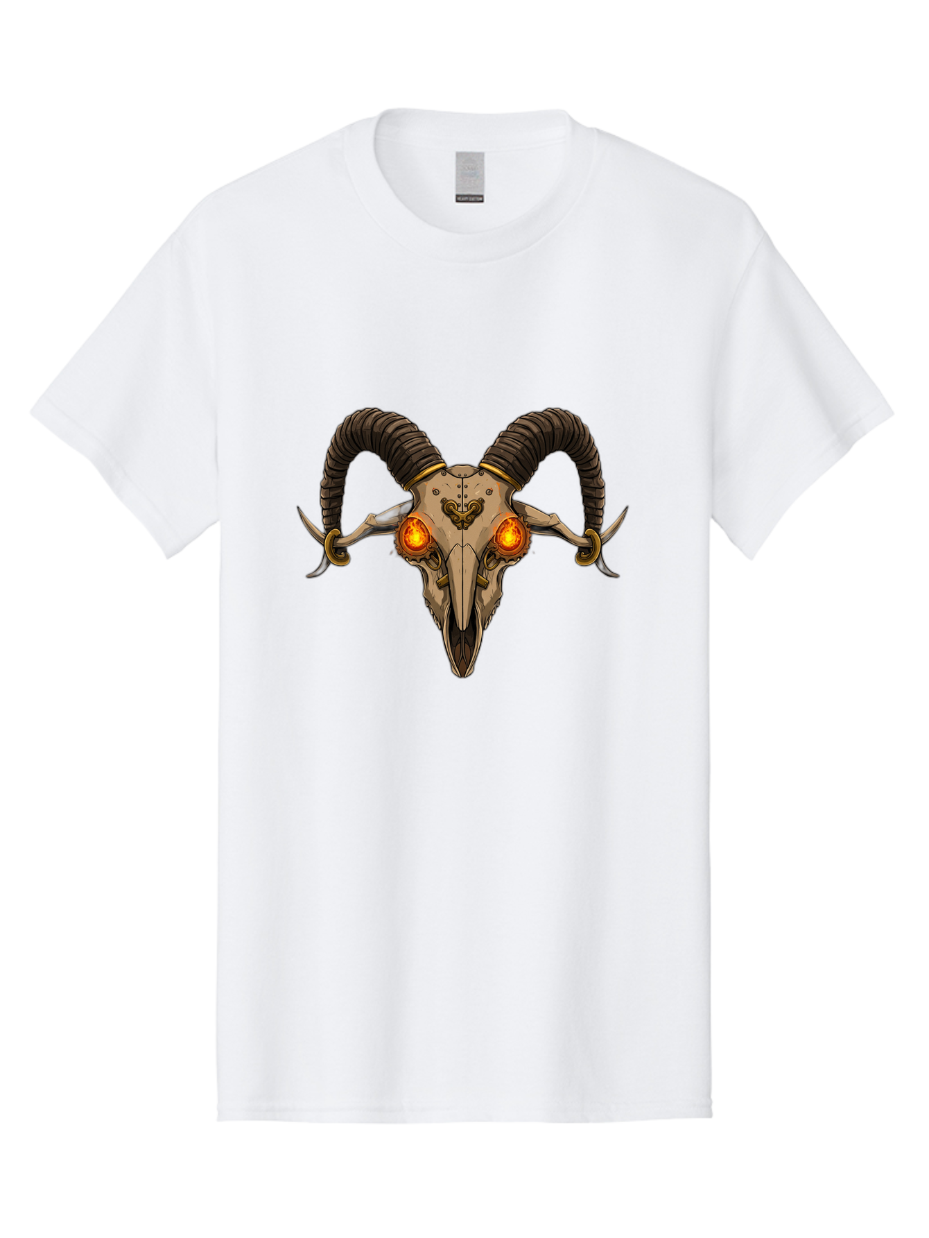 Ram-Skull-9 Men'S Graphic Tee, 100% Cotton, Comfortable Casual Summer Wear, Machine Washable, Vintage Camera, Old Camera, Antique Camera, Black Camera, Classic Photography, Photography Equipment, Nostalgic Device, Film Camera, Camera Art Bap921 3