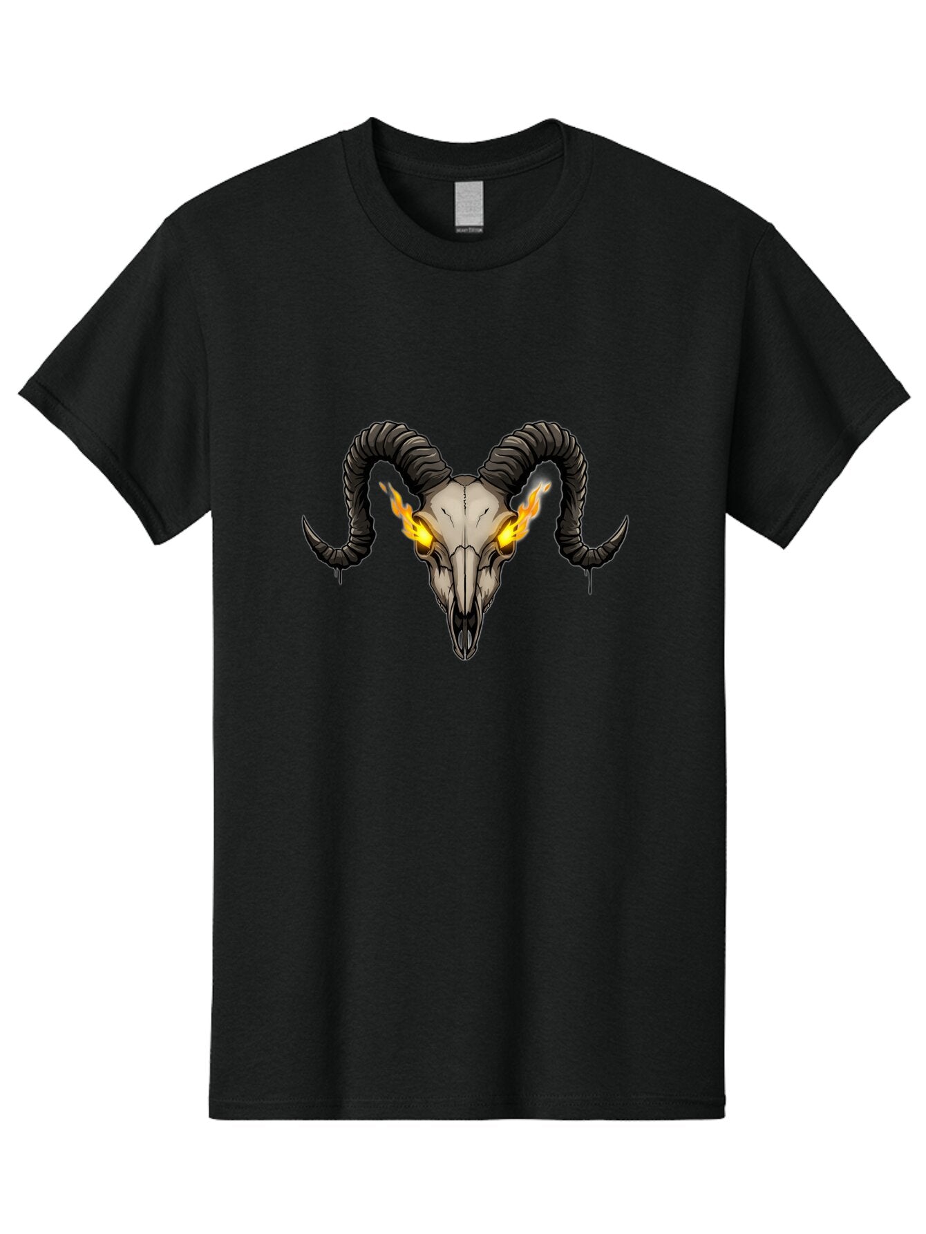 Ram-Skull-With-Flames Men'S Graphic Tee, 100% Cotton, Comfortable Casual Summer Wear, Machine Washable, Vintage Camera, Old Camera, Antique Camera, Black Camera, Classic Photography, Photography Equipment, Nostalgic Device, Film Camera, Bap922 11