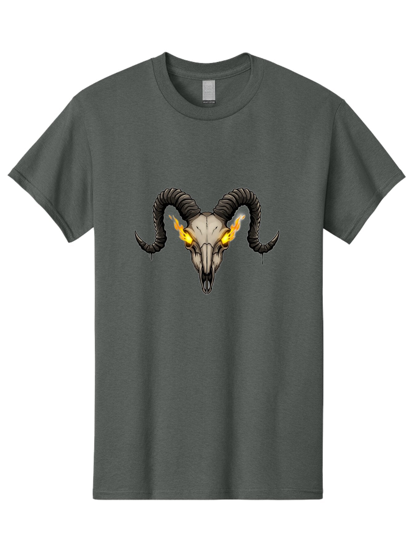 Ram-Skull-With-Flames Men'S Graphic Tee, 100% Cotton, Comfortable Casual Summer Wear, Machine Washable, Vintage Camera, Old Camera, Antique Camera, Black Camera, Classic Photography, Photography Equipment, Nostalgic Device, Film Camera, Bap922 14