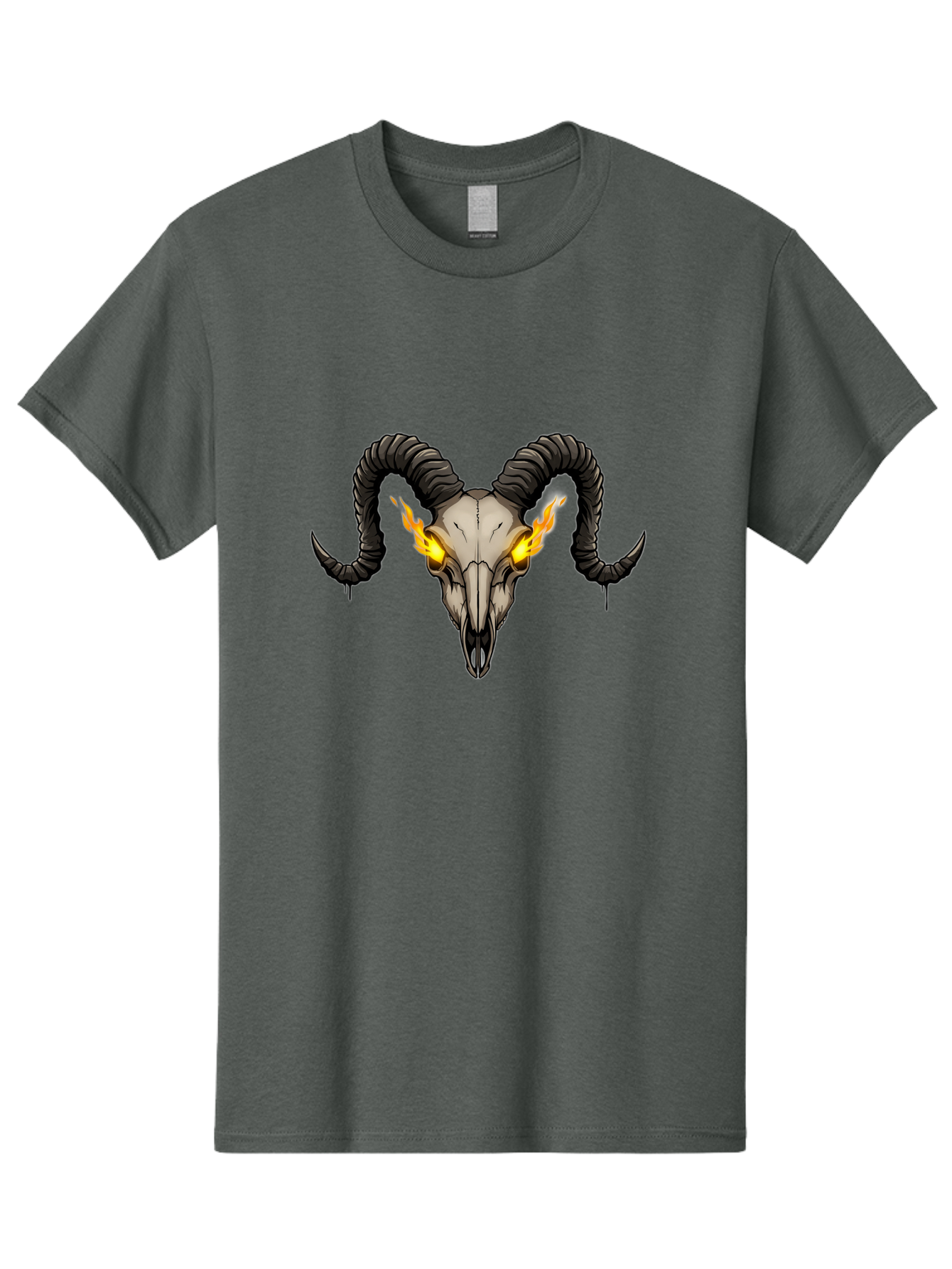 Ram-Skull-With-Flames Men'S Graphic Tee, 100% Cotton, Comfortable Casual Summer Wear, Machine Washable, Vintage Camera, Old Camera, Antique Camera, Black Camera, Classic Photography, Photography Equipment, Nostalgic Device, Film Camera, Bap922 7