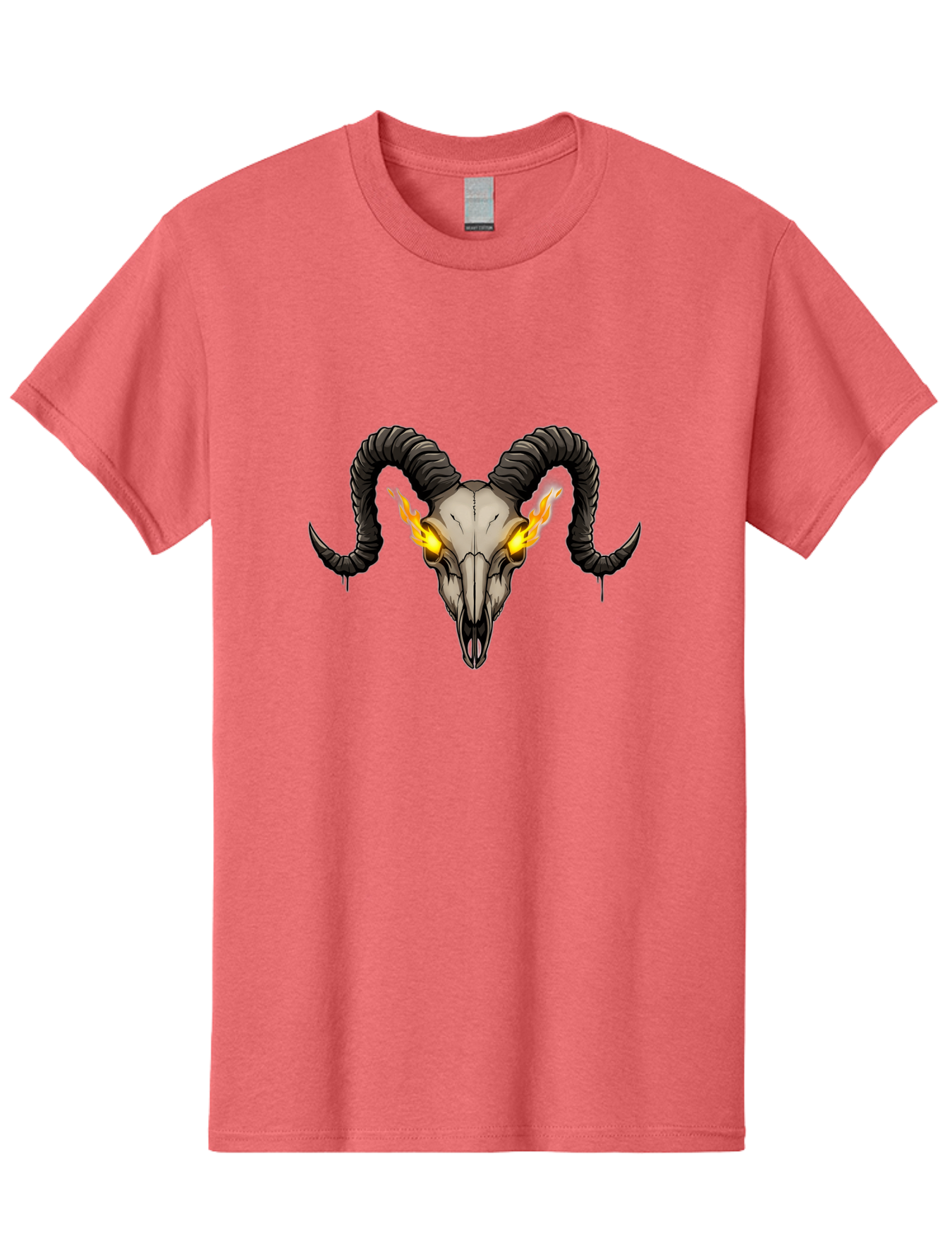 Ram-Skull-With-Flames Men'S Graphic Tee, 100% Cotton, Comfortable Casual Summer Wear, Machine Washable, Vintage Camera, Old Camera, Antique Camera, Black Camera, Classic Photography, Photography Equipment, Nostalgic Device, Film Camera, Bap922 14