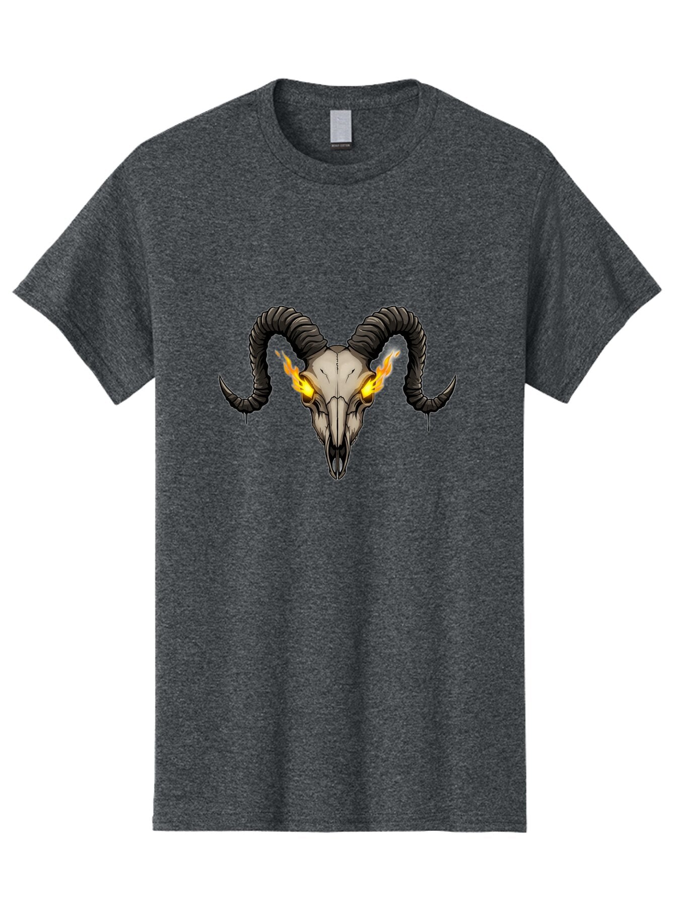 Ram-Skull-With-Flames Men'S Graphic Tee, 100% Cotton, Comfortable Casual Summer Wear, Machine Washable, Vintage Camera, Old Camera, Antique Camera, Black Camera, Classic Photography, Photography Equipment, Nostalgic Device, Film Camera, Bap922 6