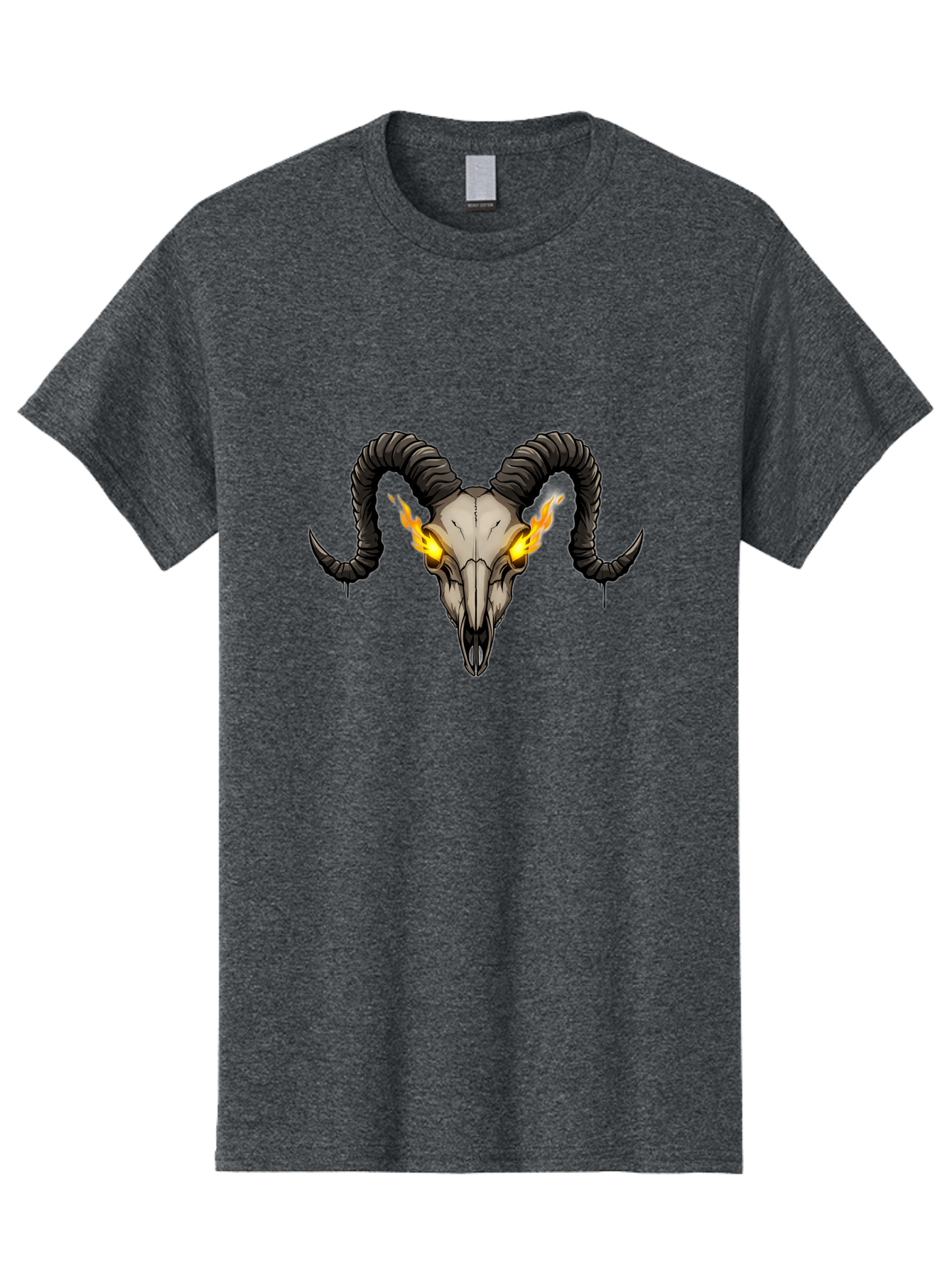 Ram-Skull-With-Flames Men'S Graphic Tee, 100% Cotton, Comfortable Casual Summer Wear, Machine Washable, Vintage Camera, Old Camera, Antique Camera, Black Camera, Classic Photography, Photography Equipment, Nostalgic Device, Film Camera, Bap922 4