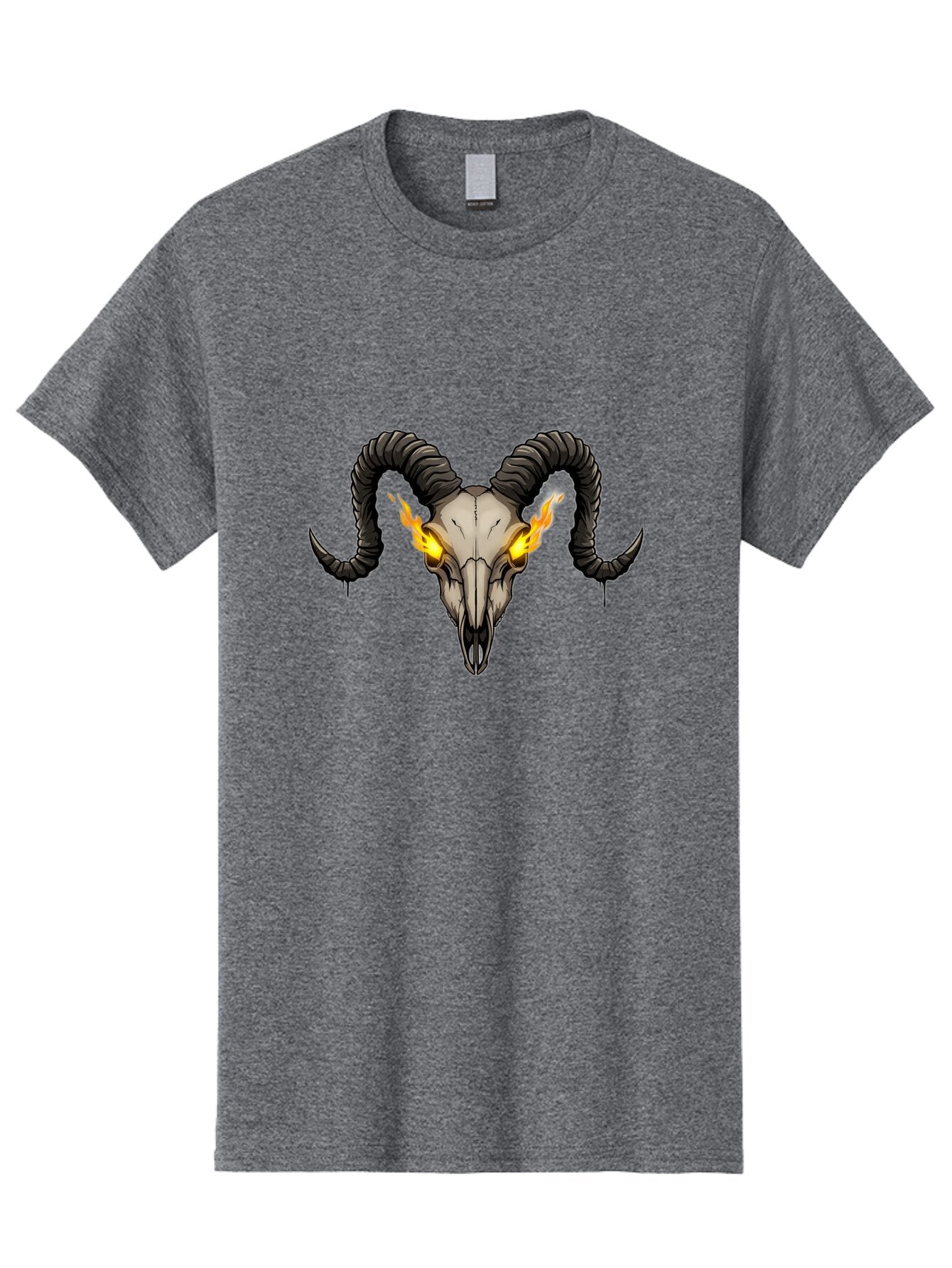 Ram-Skull-With-Flames Men'S Graphic Tee, 100% Cotton, Comfortable Casual Summer Wear, Machine Washable, Vintage Camera, Old Camera, Antique Camera, Black Camera, Classic Photography, Photography Equipment, Nostalgic Device, Film Camera, Bap922 9