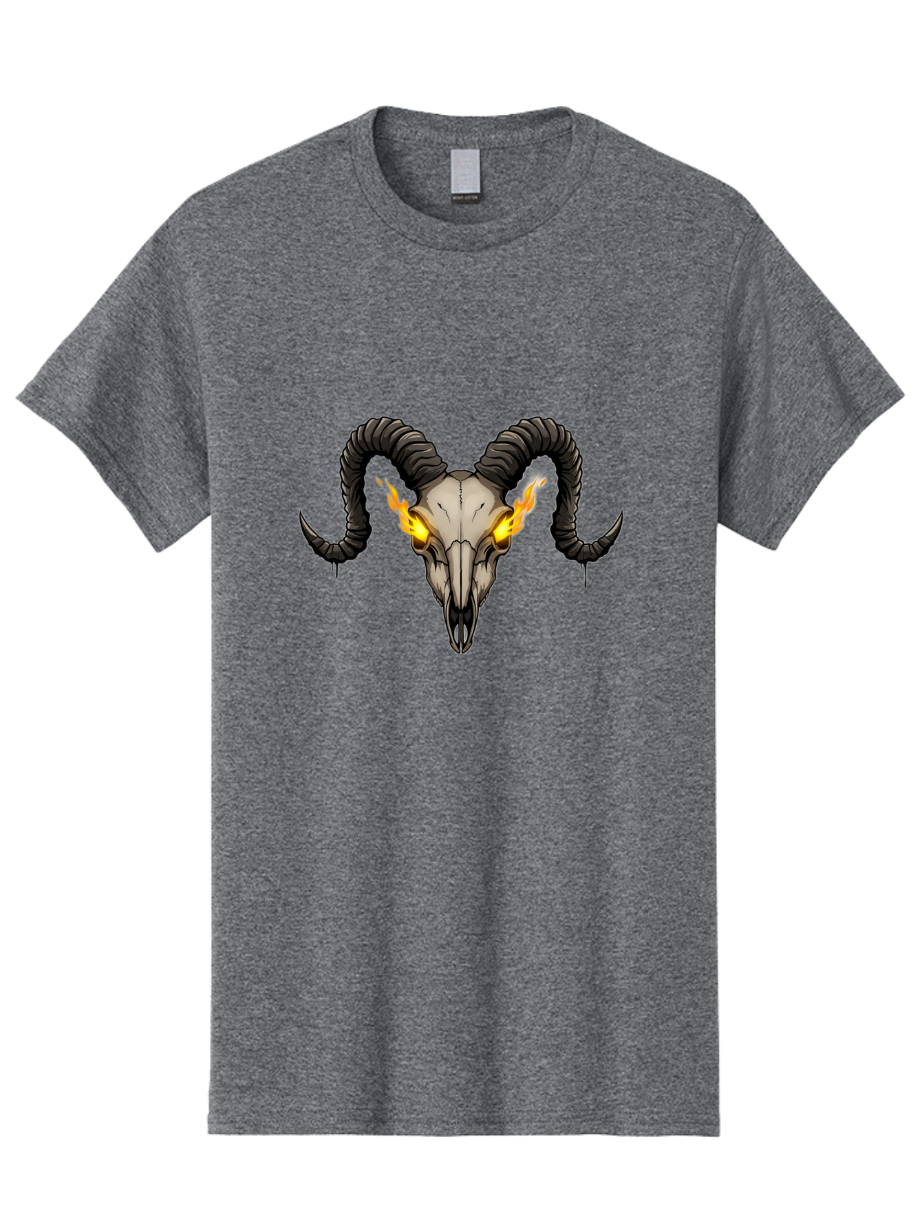 Ram-Skull-With-Flames Men'S Graphic Tee, 100% Cotton, Comfortable Casual Summer Wear, Machine Washable, Vintage Camera, Old Camera, Antique Camera, Black Camera, Classic Photography, Photography Equipment, Nostalgic Device, Film Camera, Bap922 6