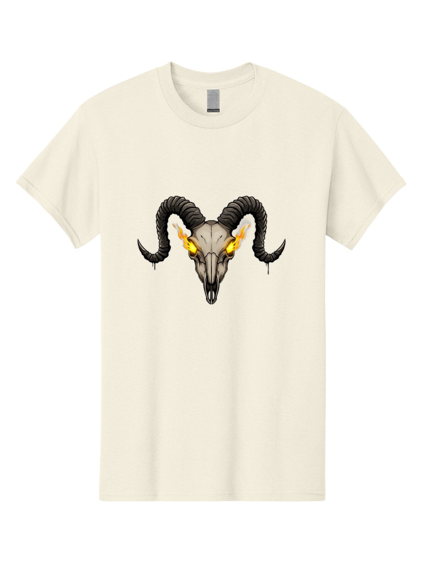 Ram-Skull-With-Flames Men'S Graphic Tee, 100% Cotton, Comfortable Casual Summer Wear, Machine Washable, Vintage Camera, Old Camera, Antique Camera, Black Camera, Classic Photography, Photography Equipment, Nostalgic Device, Film Camera, Bap922 13