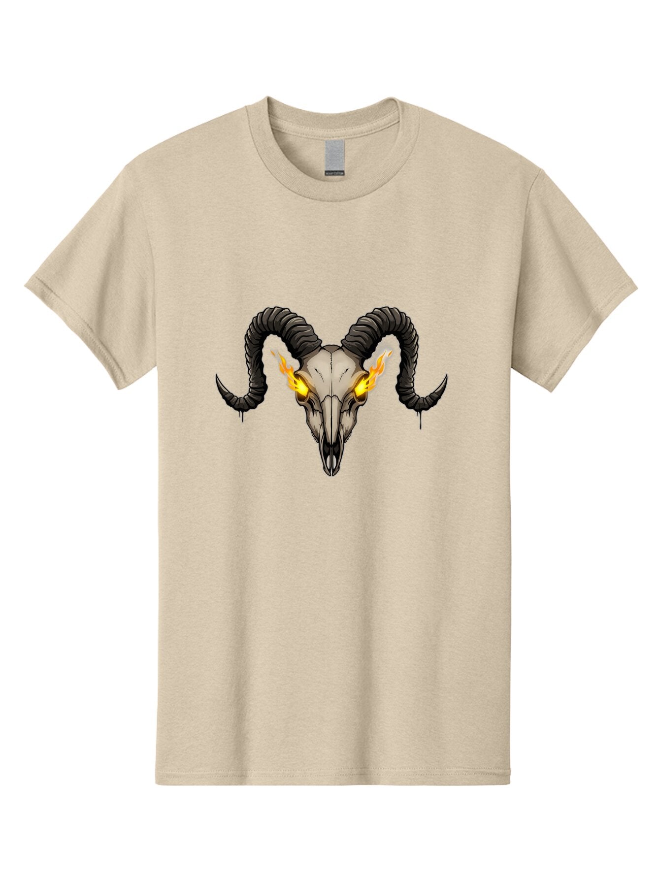 Ram-Skull-With-Flames Men'S Graphic Tee, 100% Cotton, Comfortable Casual Summer Wear, Machine Washable, Vintage Camera, Old Camera, Antique Camera, Black Camera, Classic Photography, Photography Equipment, Nostalgic Device, Film Camera, Bap922 15