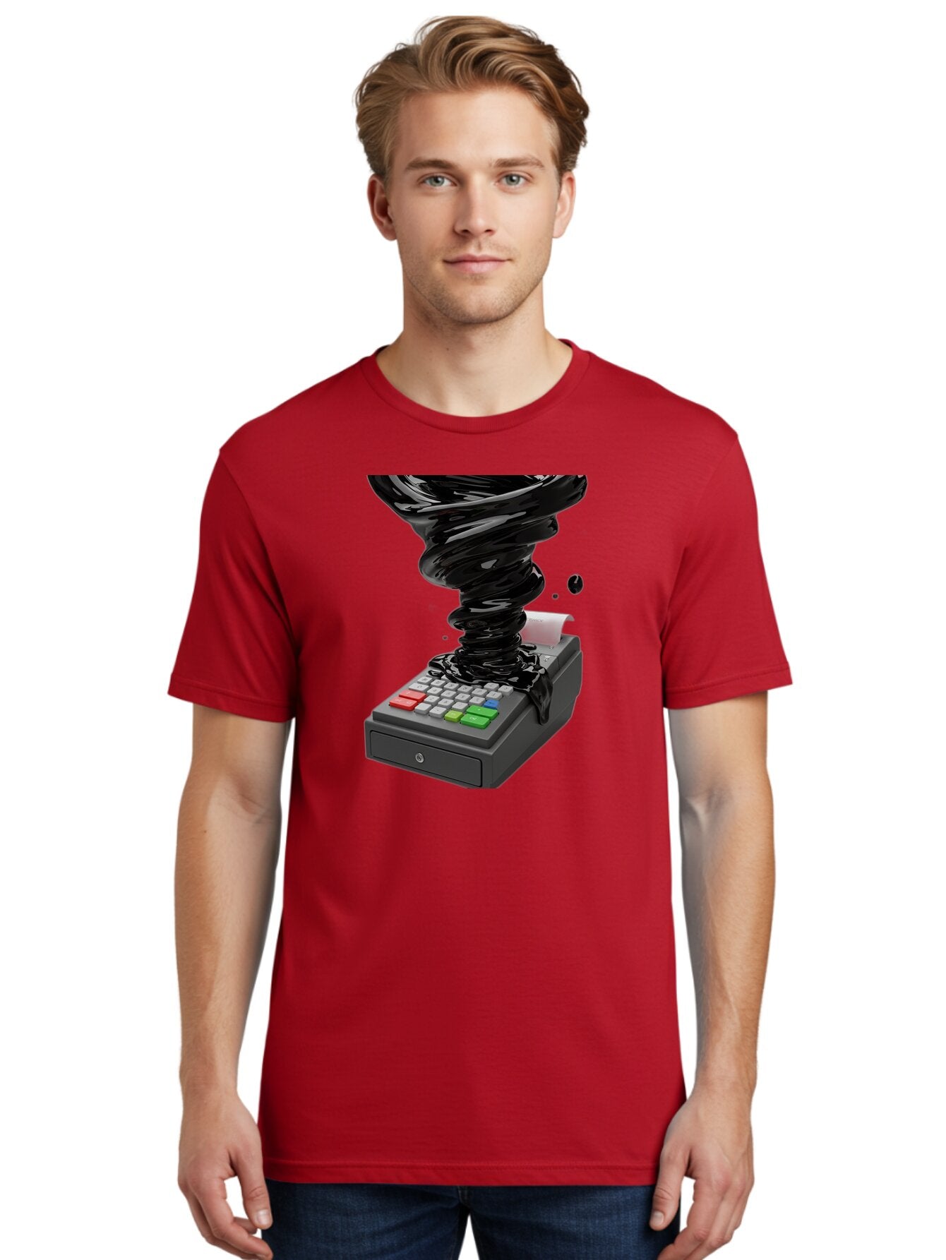 Receipt-Machine Men'S Graphic Tee, 100% Cotton, Comfortable Casual Summer Wear, Machine Washable, Vintage Camera, Old Camera, Antique Camera, Black Camera, Classic Photography, Photography Equipment, Nostalgic Device, Film Camera, Camera Art Bap925 20