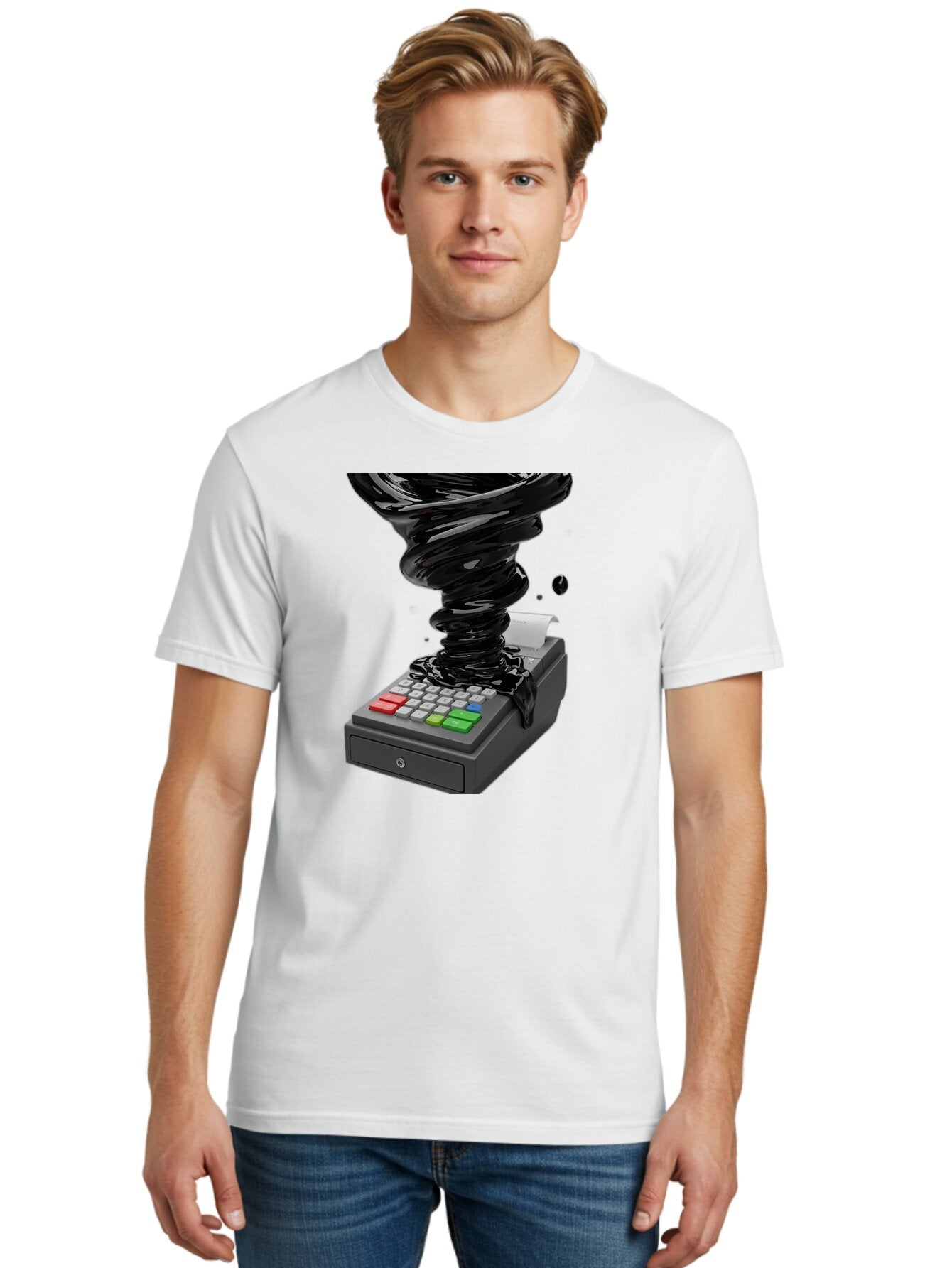 Receipt-Machine Men'S Graphic Tee, 100% Cotton, Comfortable Casual Summer Wear, Machine Washable, Vintage Camera, Old Camera, Antique Camera, Black Camera, Classic Photography, Photography Equipment, Nostalgic Device, Film Camera, Camera Art Bap925 21