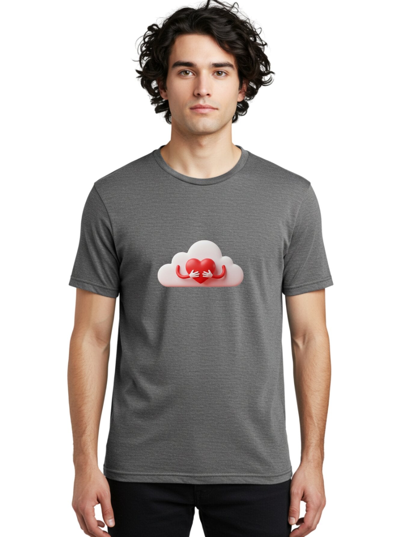 Red-Heart-On-Cloud Men'S Graphic Tee, 100% Cotton, Comfortable Casual Summer Wear, Machine Washable, Vintage Camera, Old Camera, Antique Camera, Black Camera, Classic Photography, Photography Equipment, Nostalgic Device, Film Camera, Bap929 17