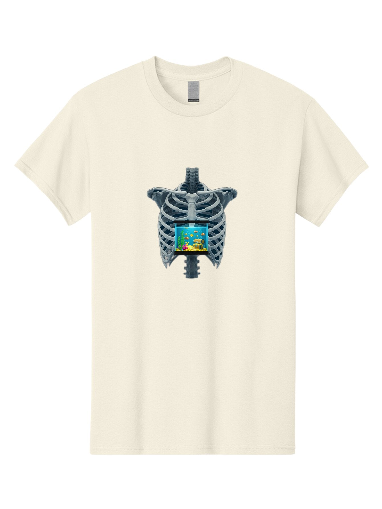 Ribcage-Aquarium-2 Men'S Graphic Tee, 100% Cotton, Comfortable Casual Summer Wear, Machine Washable, Vintage Camera, Old Camera, Antique Camera, Black Camera, Classic Photography, Photography Equipment, Nostalgic Device, Film Camera, Bap936 14