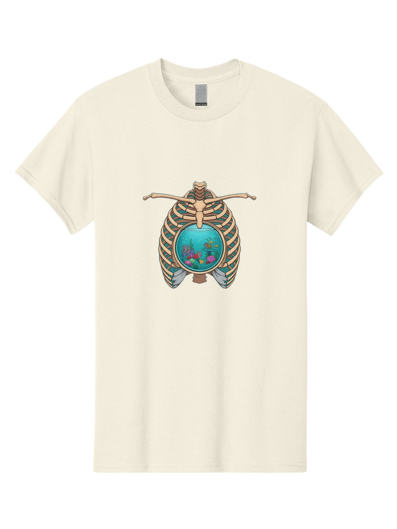 Ribcage-Aquarium Men'S Graphic Tee, 100% Cotton, Comfortable Casual Summer Wear, Machine Washable, Vintage Camera, Old Camera, Antique Camera, Black Camera, Classic Photography, Photography Equipment, Nostalgic Device, Film Camera, Camera Art Bap938 1