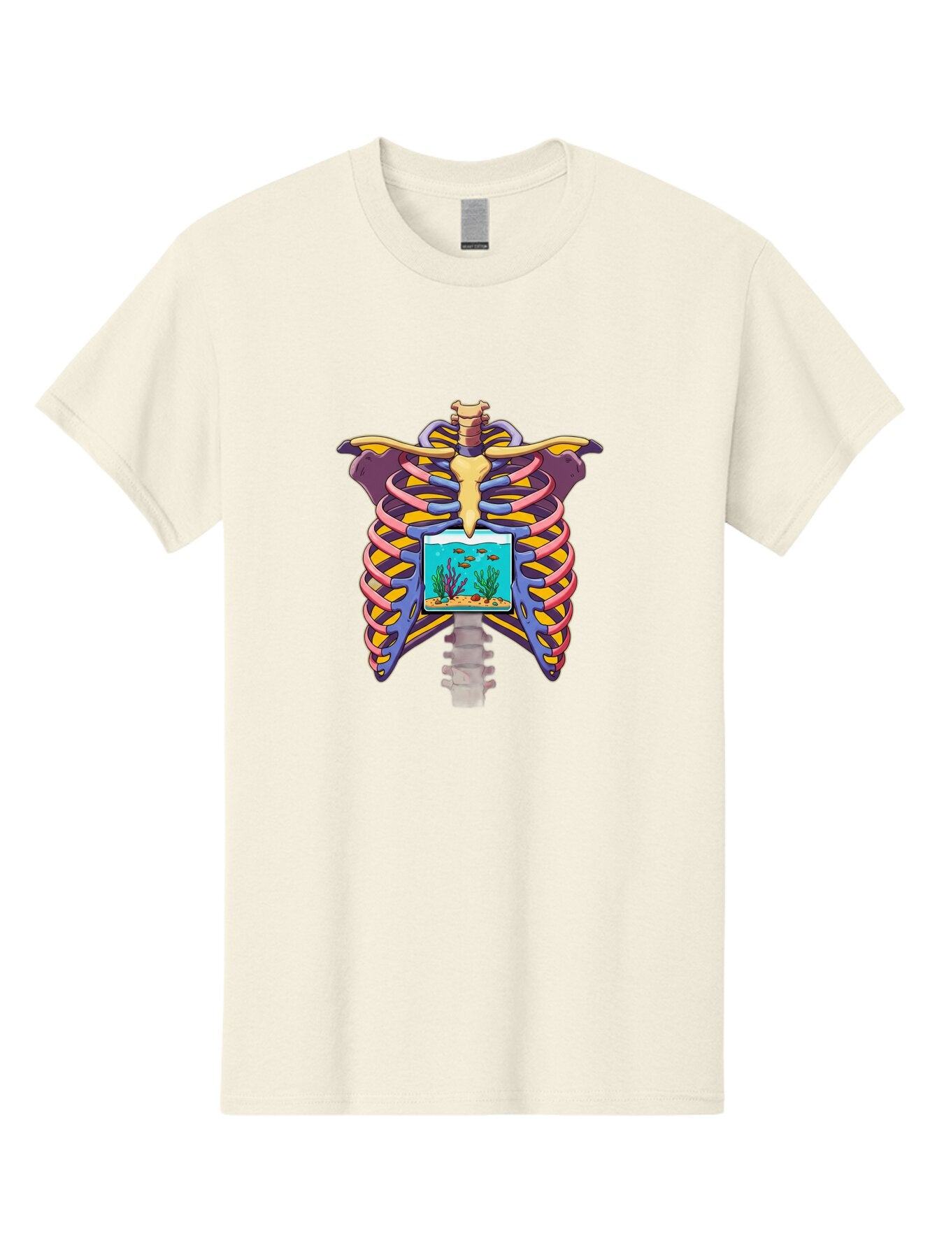 Ribcage-With-Aquarium Men'S Graphic Tee, 100% Cotton, Comfortable Casual Summer Wear, Machine Washable, Vintage Camera, Old Camera, Antique Camera, Black Camera, Classic Photography, Photography Equipment, Nostalgic Device, Film Camera, Bap939 12