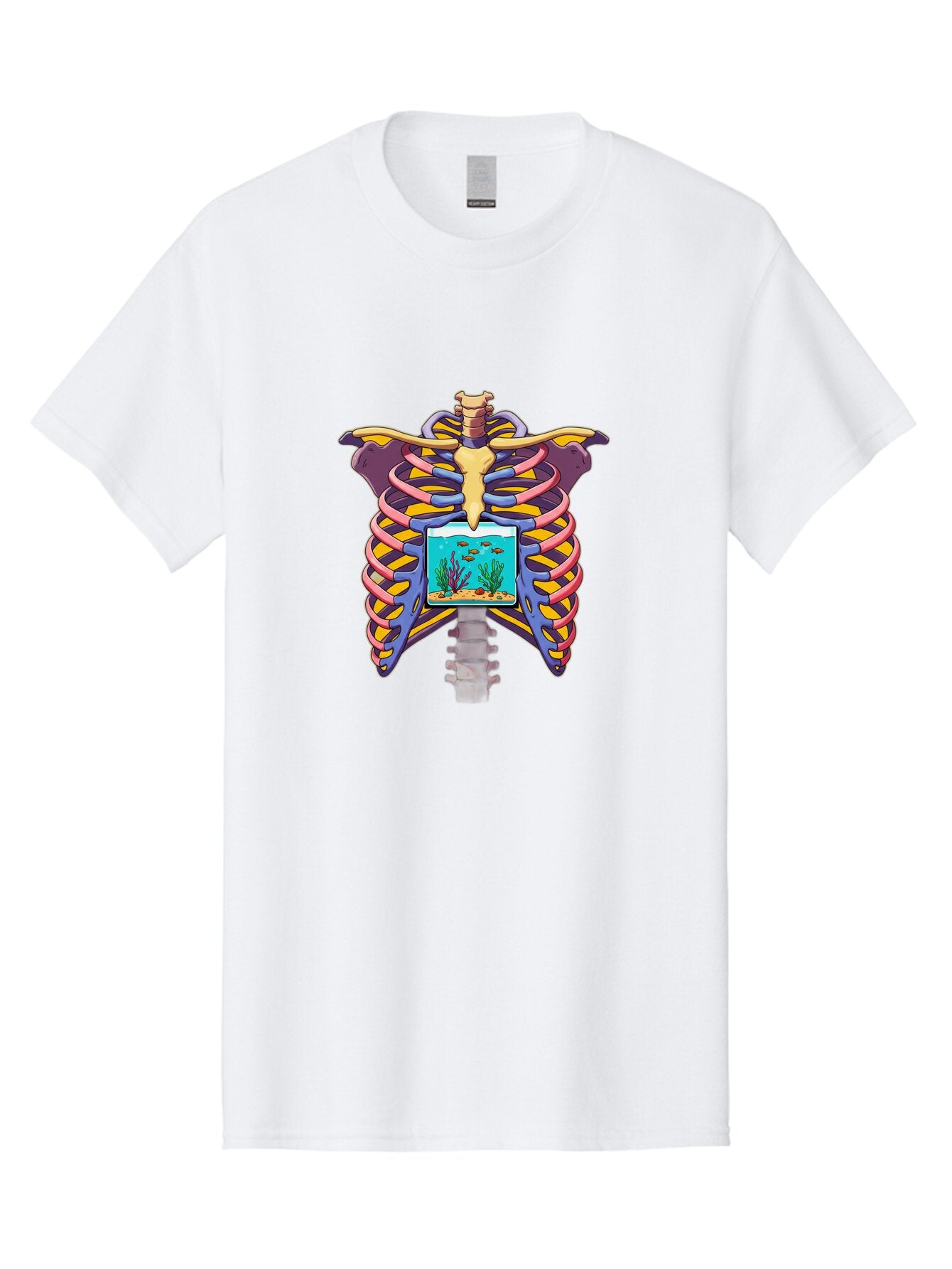 Ribcage-With-Aquarium Men'S Graphic Tee, 100% Cotton, Comfortable Casual Summer Wear, Machine Washable, Vintage Camera, Old Camera, Antique Camera, Black Camera, Classic Photography, Photography Equipment, Nostalgic Device, Film Camera, Bap939 15