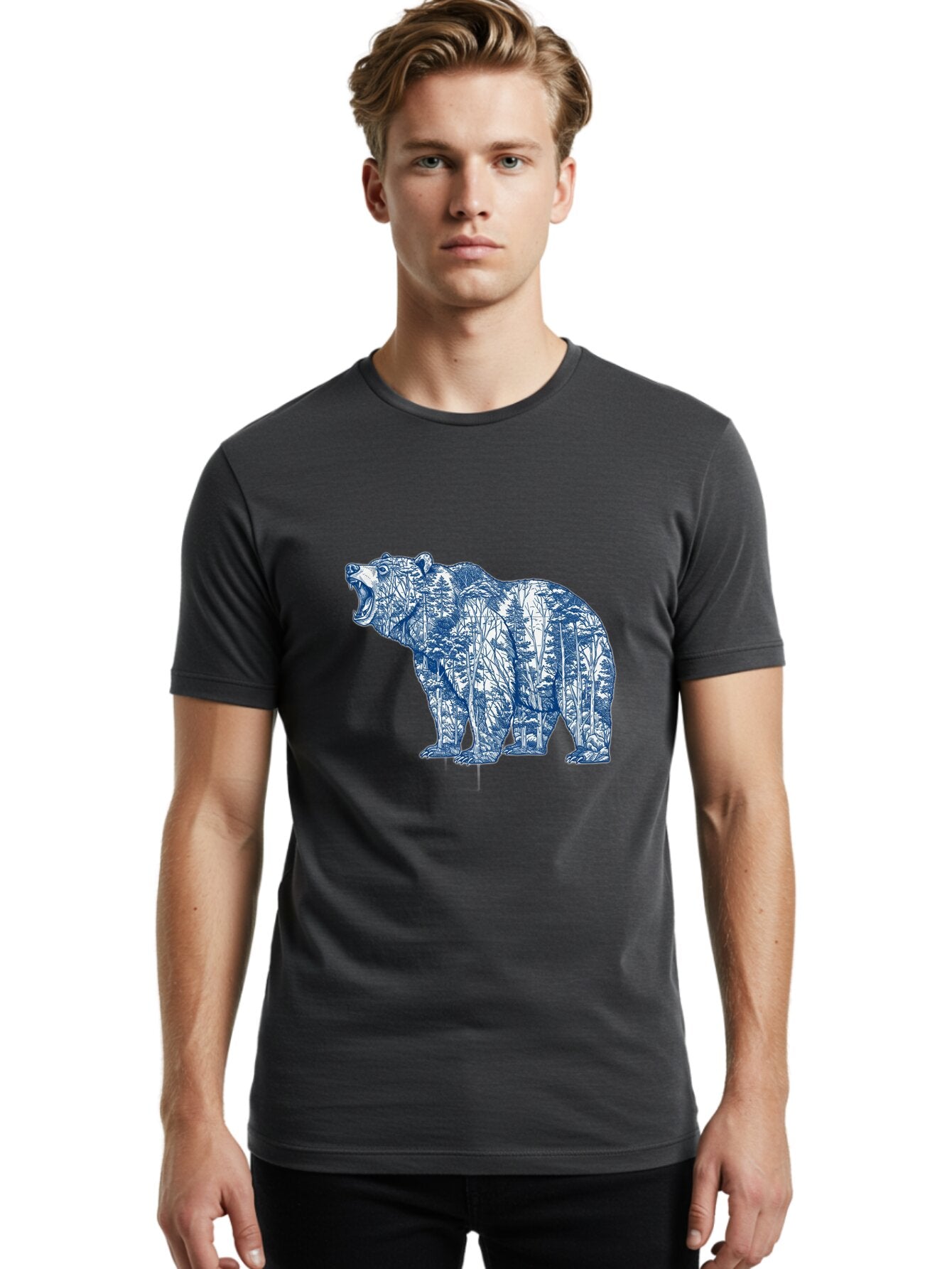 Roaring-Bear-1 Men'S Graphic Tee, 100% Cotton, Comfortable Casual Summer Wear, Machine Washable, Vintage Camera, Old Camera, Antique Camera, Black Camera, Classic Photography, Photography Equipment, Nostalgic Device, Film Camera, Camera Art Bap941 29