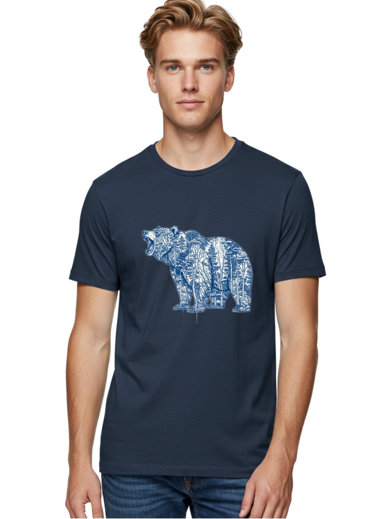 Roaring-Bear-1 Men'S Graphic Tee, 100% Cotton, Comfortable Casual Summer Wear, Machine Washable, Vintage Camera, Old Camera, Antique Camera, Black Camera, Classic Photography, Photography Equipment, Nostalgic Device, Film Camera, Camera Art Bap941 19