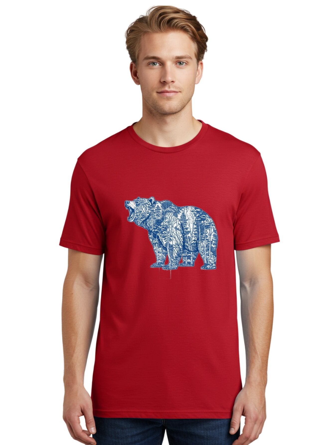 Roaring-Bear-1 Men'S Graphic Tee, 100% Cotton, Comfortable Casual Summer Wear, Machine Washable, Vintage Camera, Old Camera, Antique Camera, Black Camera, Classic Photography, Photography Equipment, Nostalgic Device, Film Camera, Camera Art Bap941 24