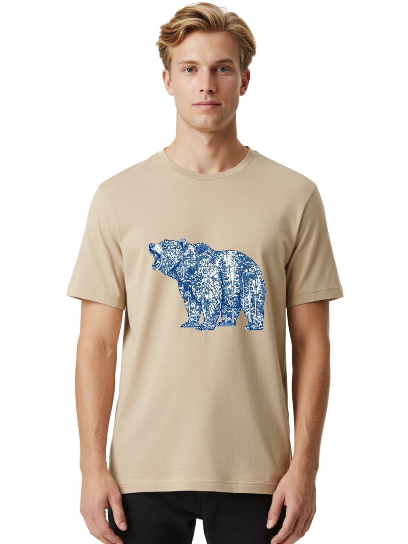 Roaring-Bear-1 Men'S Graphic Tee, 100% Cotton, Comfortable Casual Summer Wear, Machine Washable, Vintage Camera, Old Camera, Antique Camera, Black Camera, Classic Photography, Photography Equipment, Nostalgic Device, Film Camera, Camera Art Bap941 22