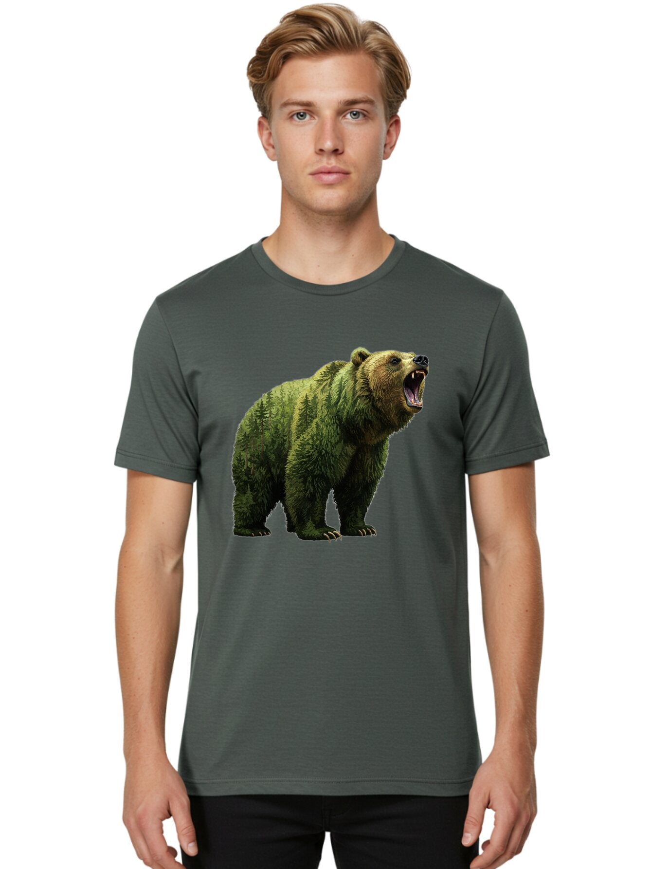 Roaring-Bear-2 Men'S Graphic Tee, 100% Cotton, Comfortable Casual Summer Wear, Machine Washable, Vintage Camera, Old Camera, Antique Camera, Black Camera, Classic Photography, Photography Equipment, Nostalgic Device, Film Camera, Camera Art Bap942 27