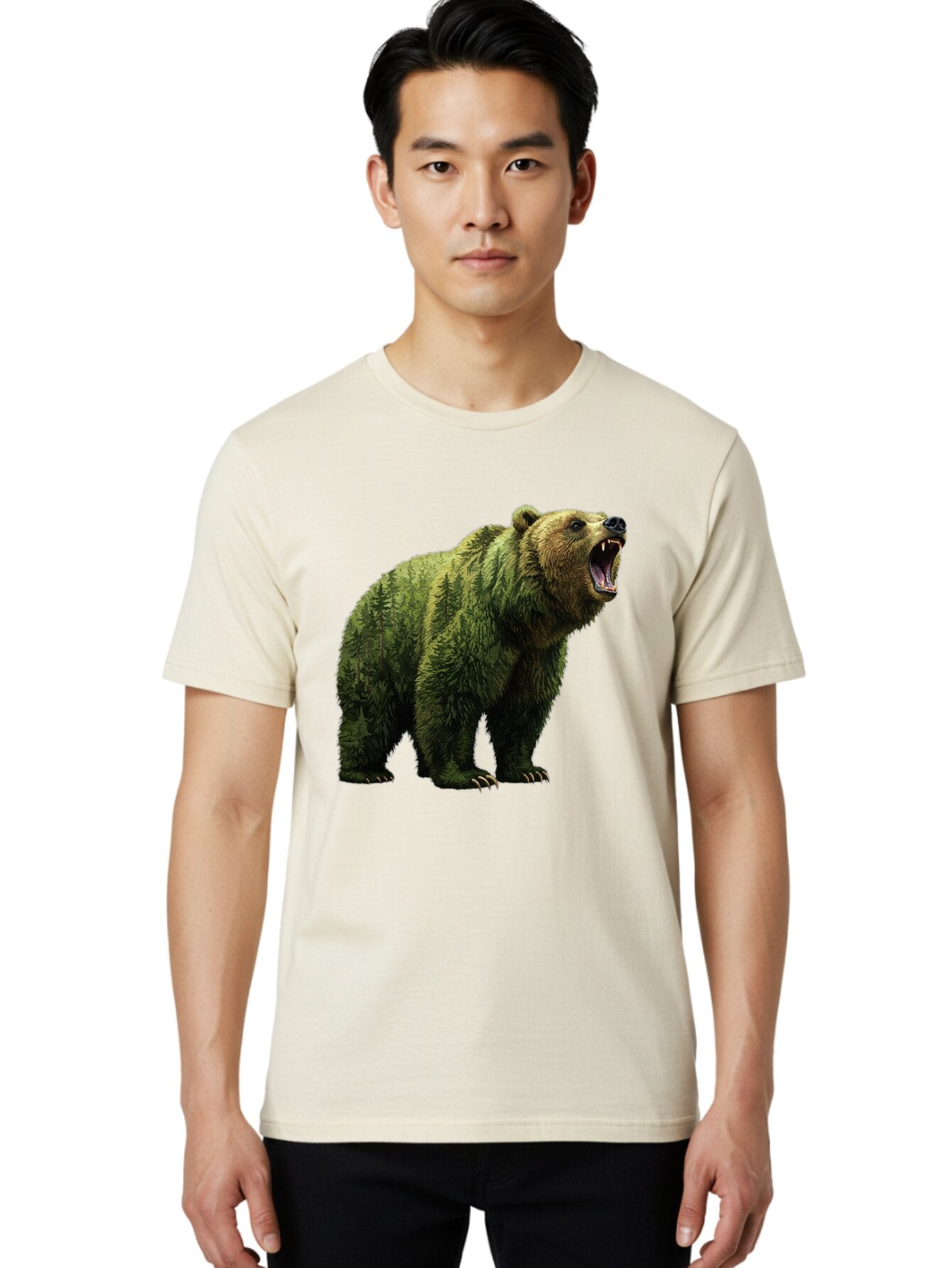 Roaring-Bear-2 Men'S Graphic Tee, 100% Cotton, Comfortable Casual Summer Wear, Machine Washable, Vintage Camera, Old Camera, Antique Camera, Black Camera, Classic Photography, Photography Equipment, Nostalgic Device, Film Camera, Camera Art Bap942 16