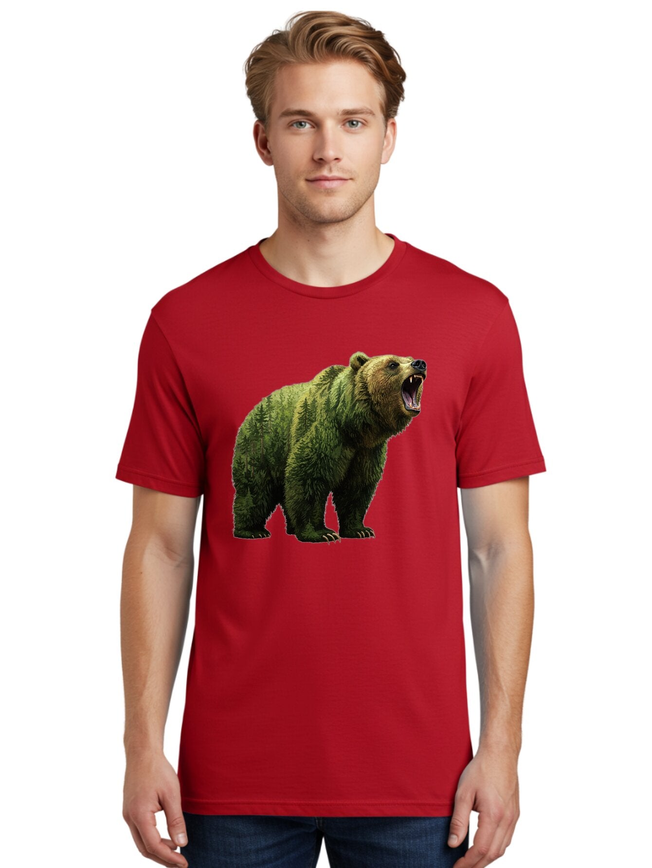 Roaring-Bear-2 Men'S Graphic Tee, 100% Cotton, Comfortable Casual Summer Wear, Machine Washable, Vintage Camera, Old Camera, Antique Camera, Black Camera, Classic Photography, Photography Equipment, Nostalgic Device, Film Camera, Camera Art Bap942 24